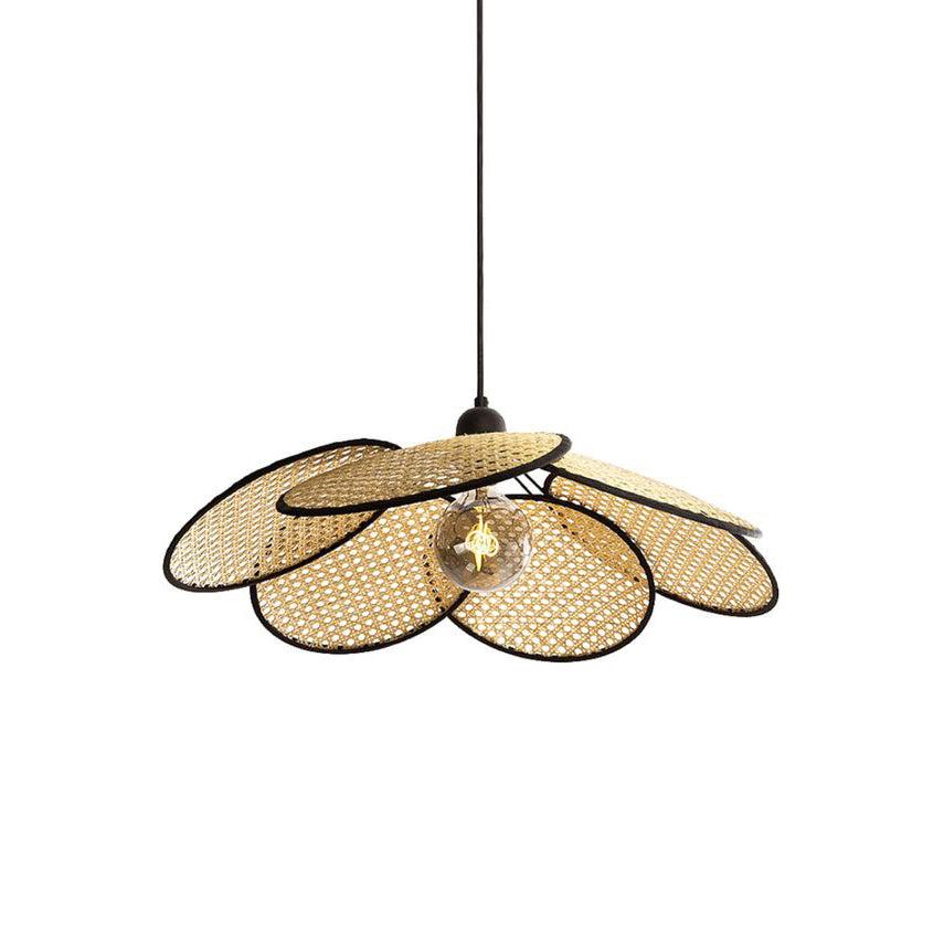 Ulrinel Nordic Handgewebt Bambus Kronleuchter-Letslighting