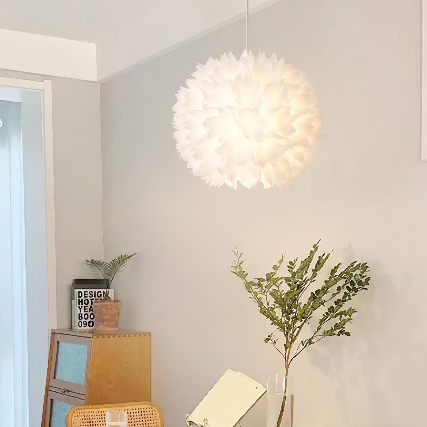 Celaeisra Nordisch Kunst Blumen Kugel Pendelleuchte Leuchte-Letslighting