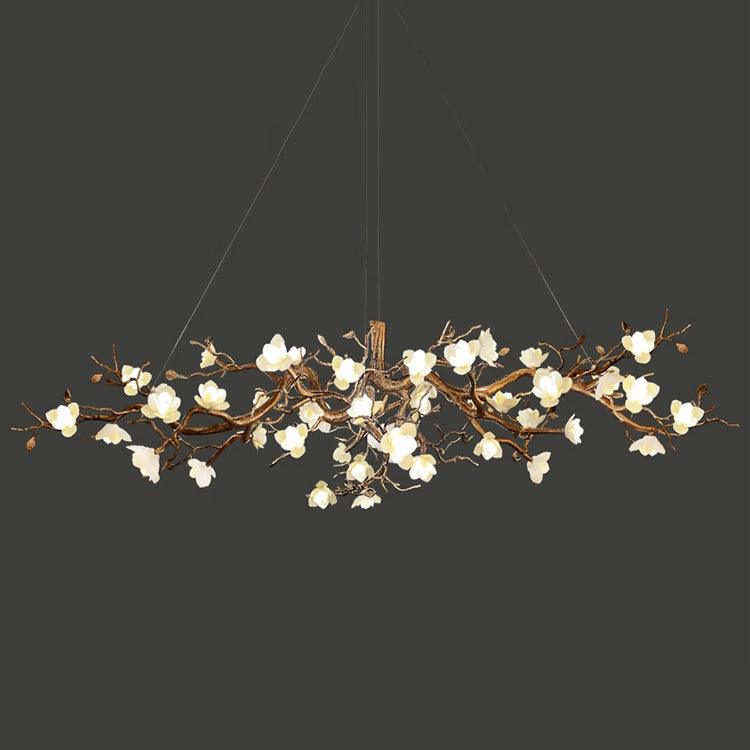 Avaros Luxus Blumen Zweig Keramik Kronleuchter-Letslighting