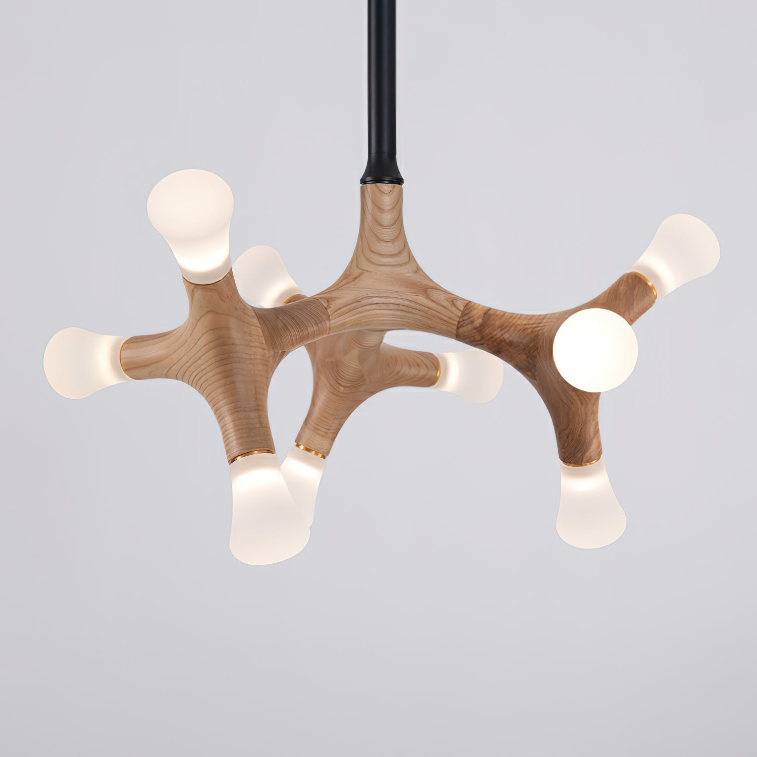 Mynorila Holz-Pendelleuchte im Ast-Design-Letslighting