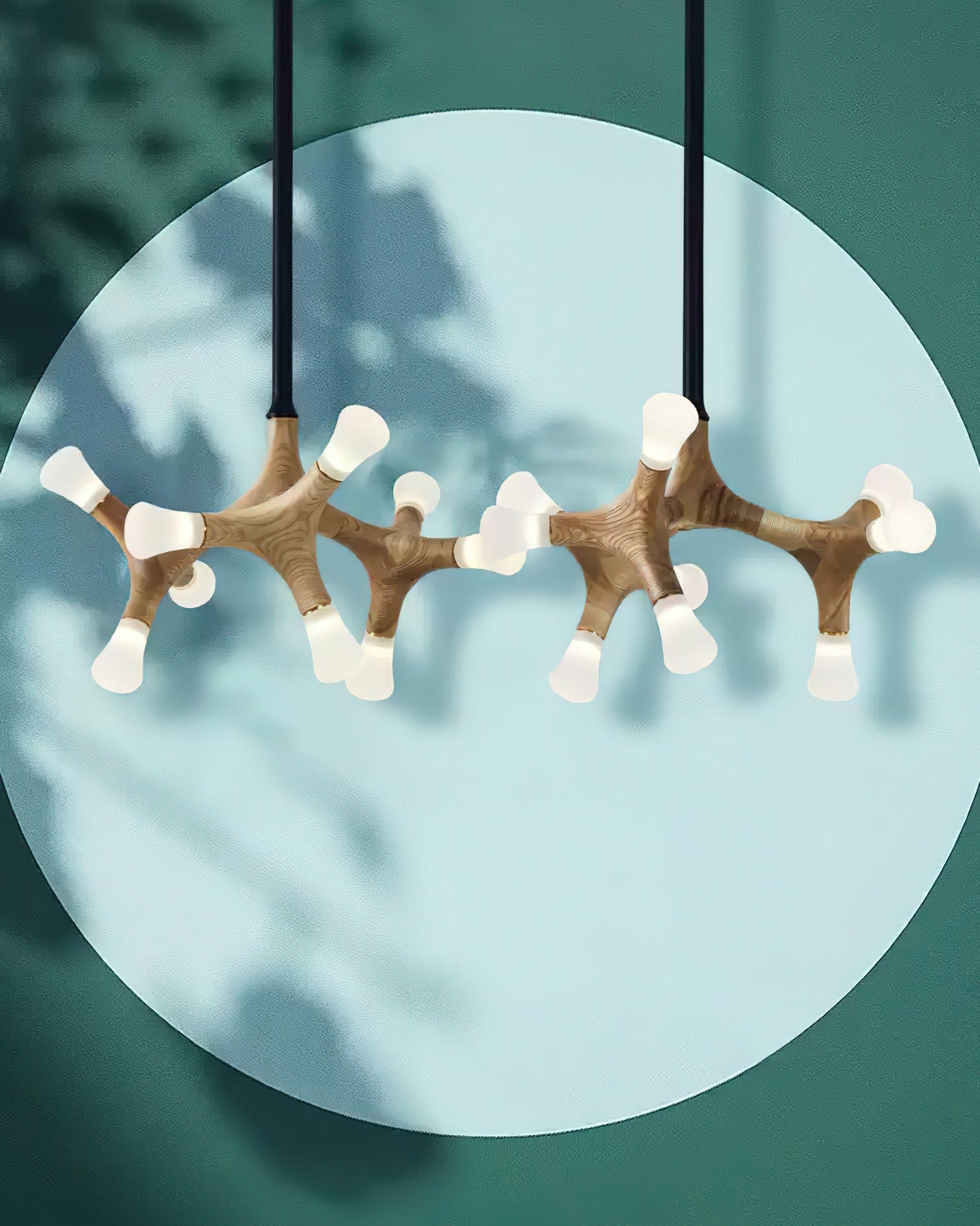 Mynorila Holz-Pendelleuchte im Ast-Design-Letslighting