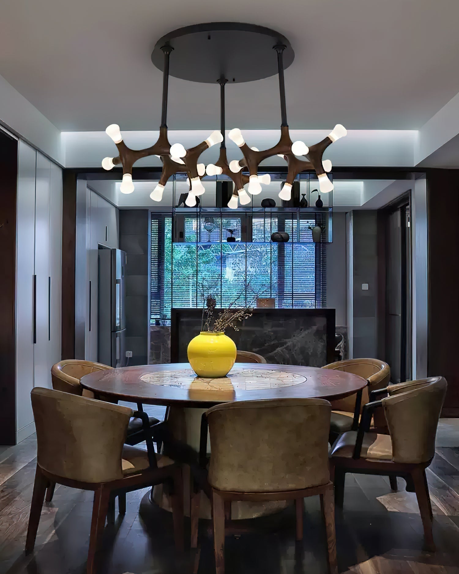 Mynorila Holz-Pendelleuchte im Ast-Design-Letslighting