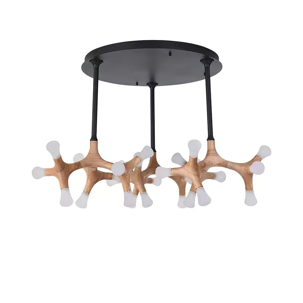 Mynorila Holz-Pendelleuchte im Ast-Design-Letslighting