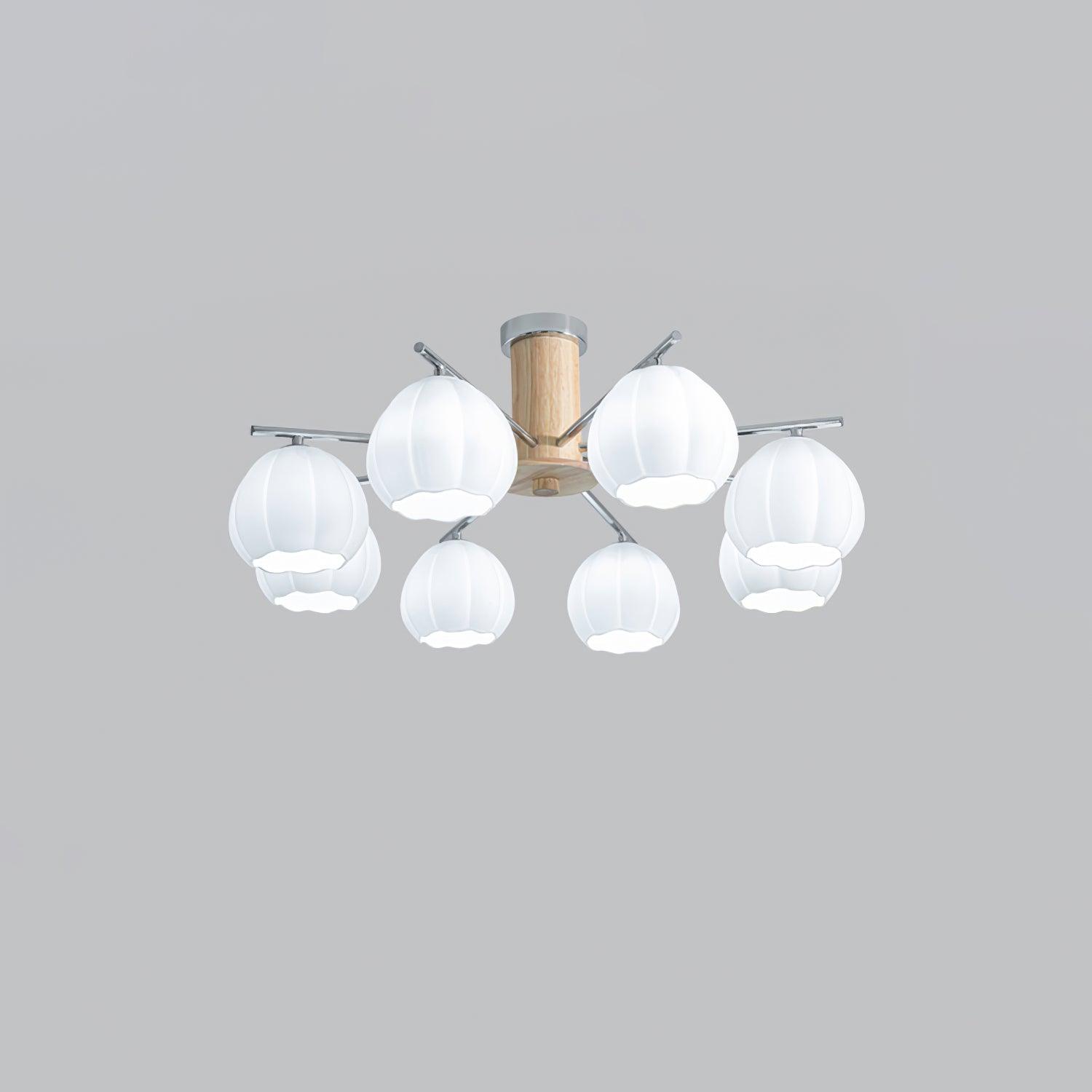 Ezoror Nordisch Kunst Blütenknospen Glas Deckenleuchte-Letslighting