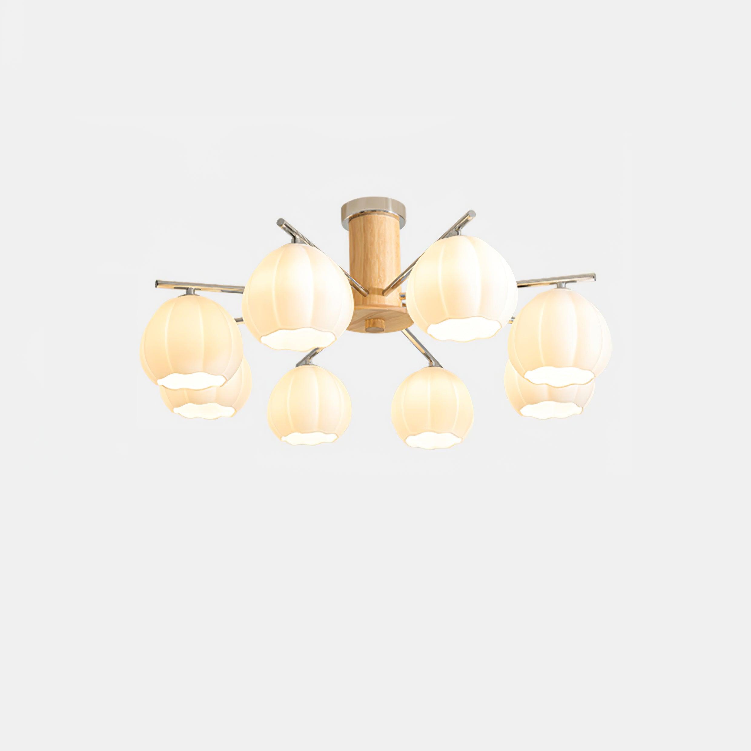 Ezoror Nordisch Kunst Blütenknospen Glas Deckenleuchte-Letslighting