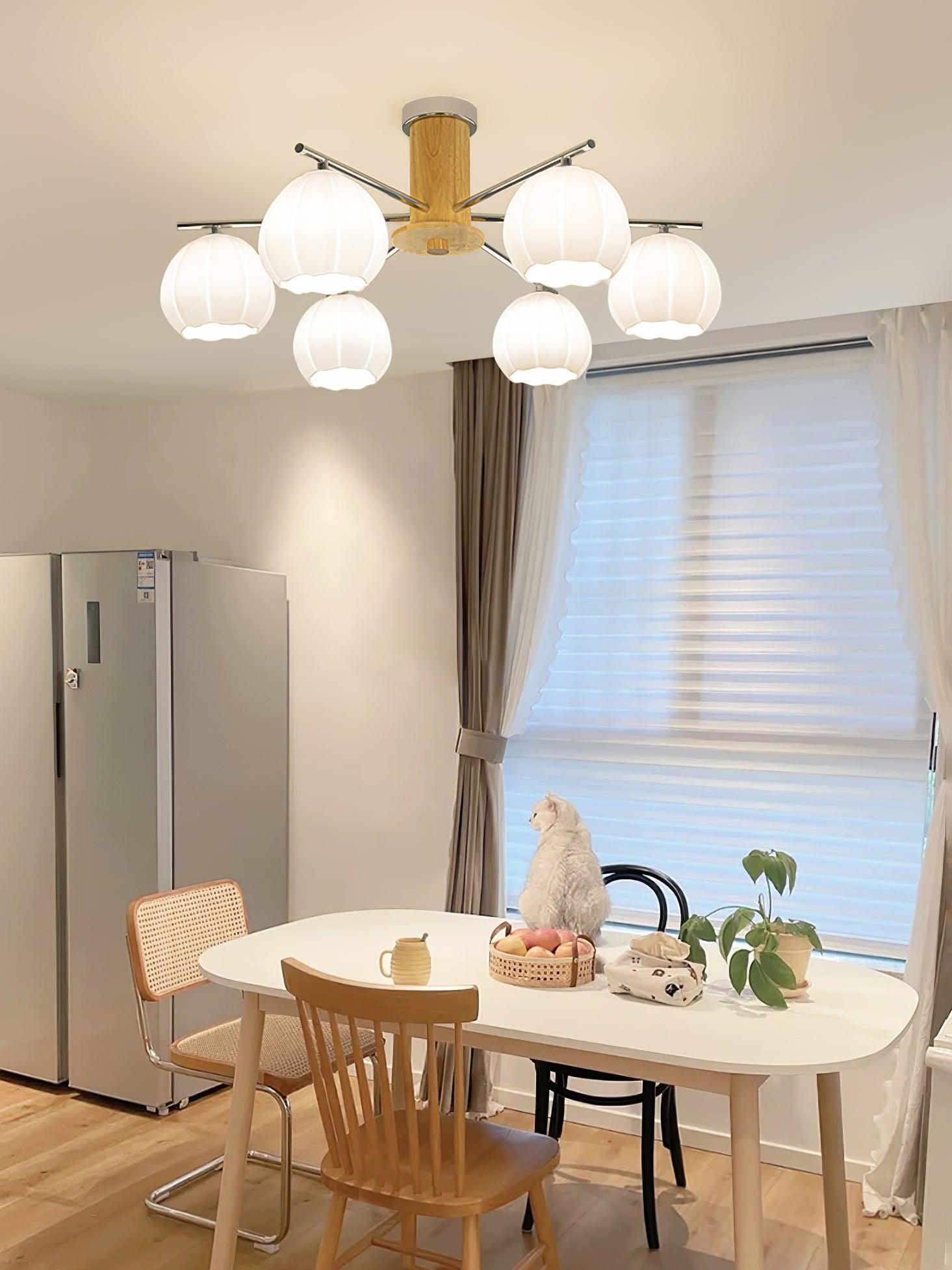 Ezoror Nordisch Kunst Blütenknospen Glas Deckenleuchte-Letslighting