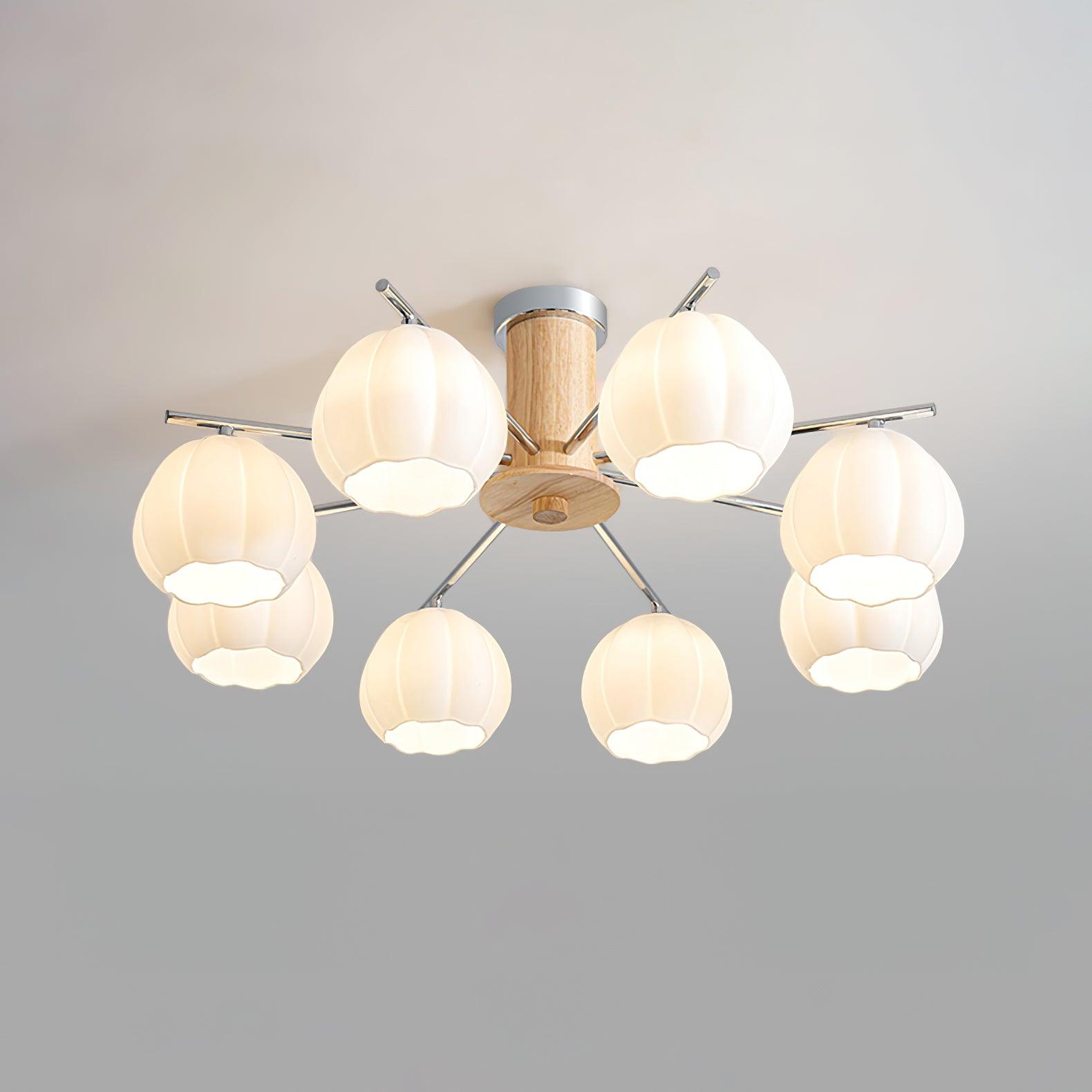 Ezoror Nordisch Kunst Blütenknospen Glas Deckenleuchte-Letslighting