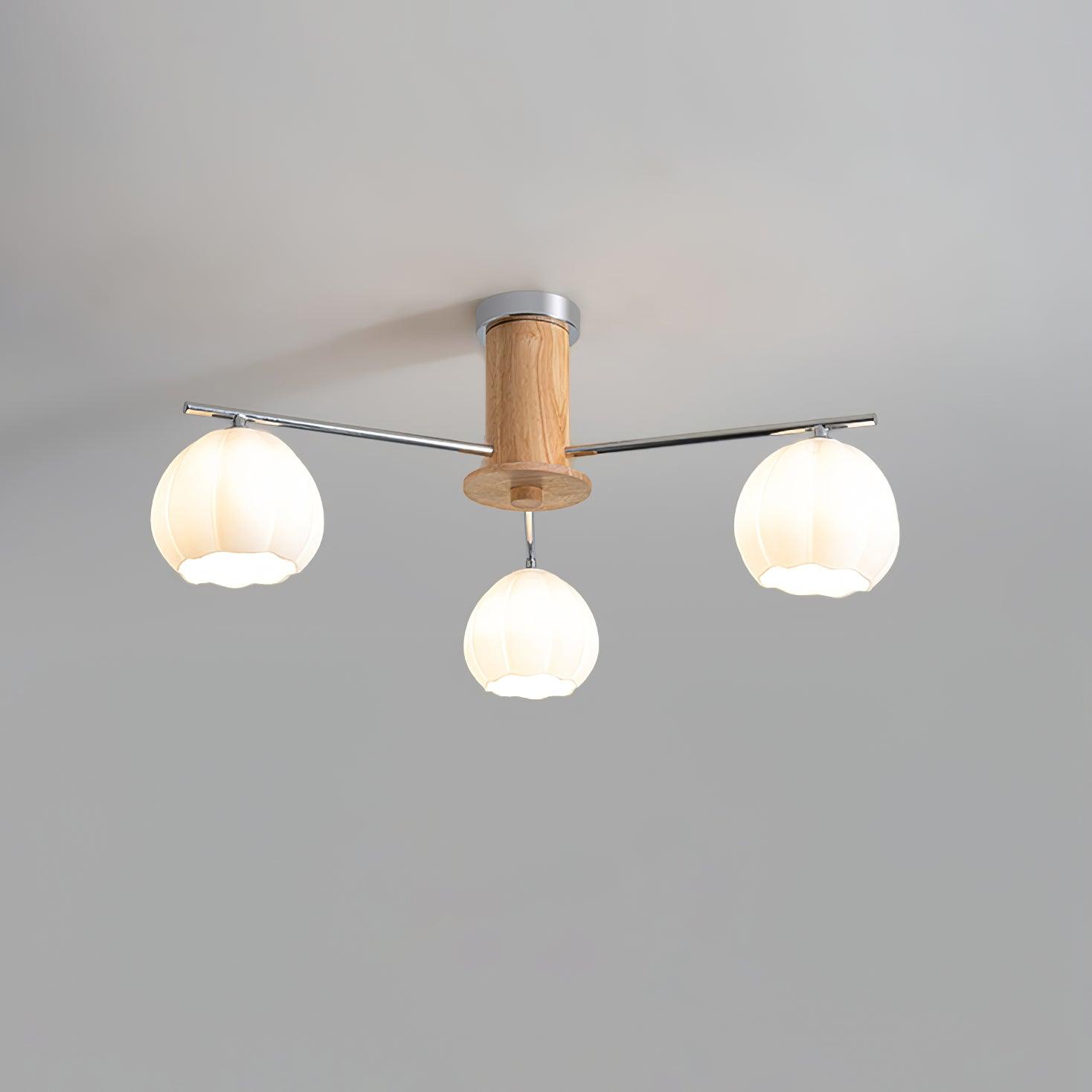 Ezoror Nordisch Kunst Blütenknospen Glas Deckenleuchte-Letslighting