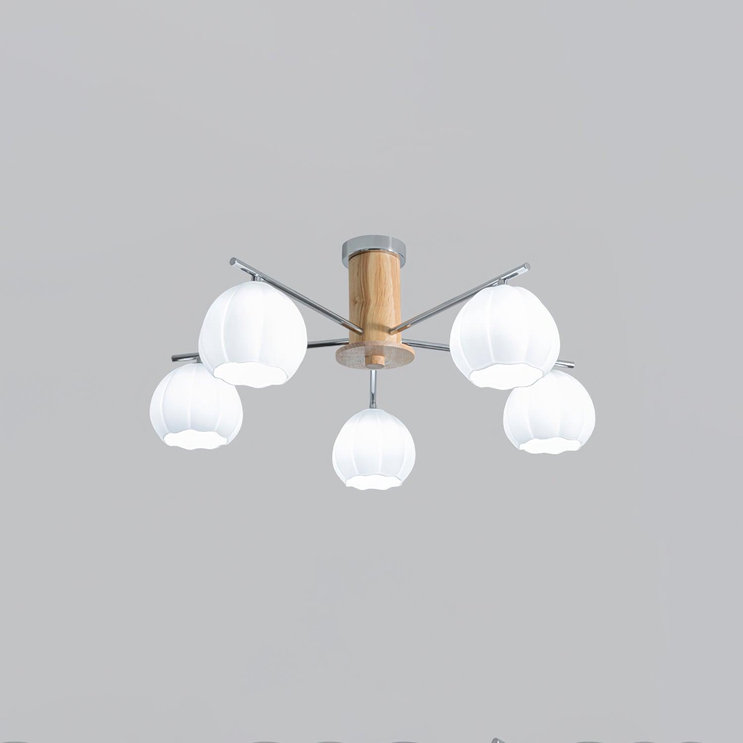 Ezoror Nordisch Kunst Blütenknospen Glas Deckenleuchte-Letslighting