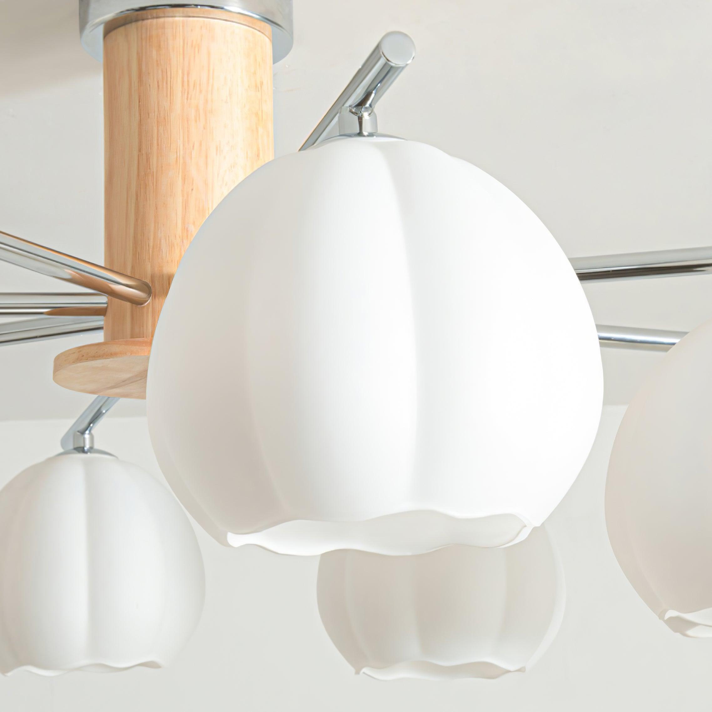 Ezoror Nordisch Kunst Blütenknospen Glas Deckenleuchte-Letslighting