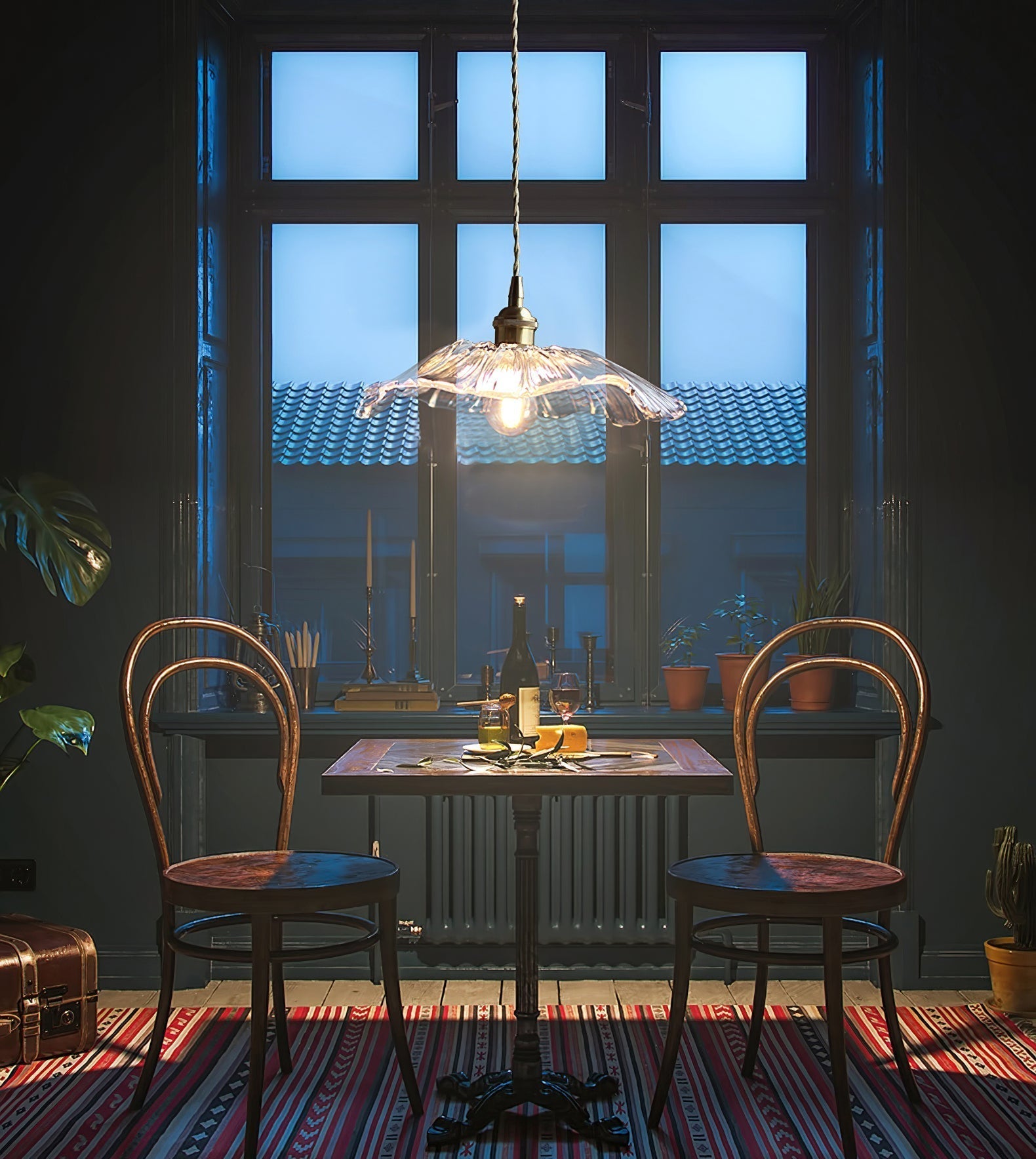 Aurvarira Glas Modern Minimalistisch Art Pendelleuchte-Letslighting