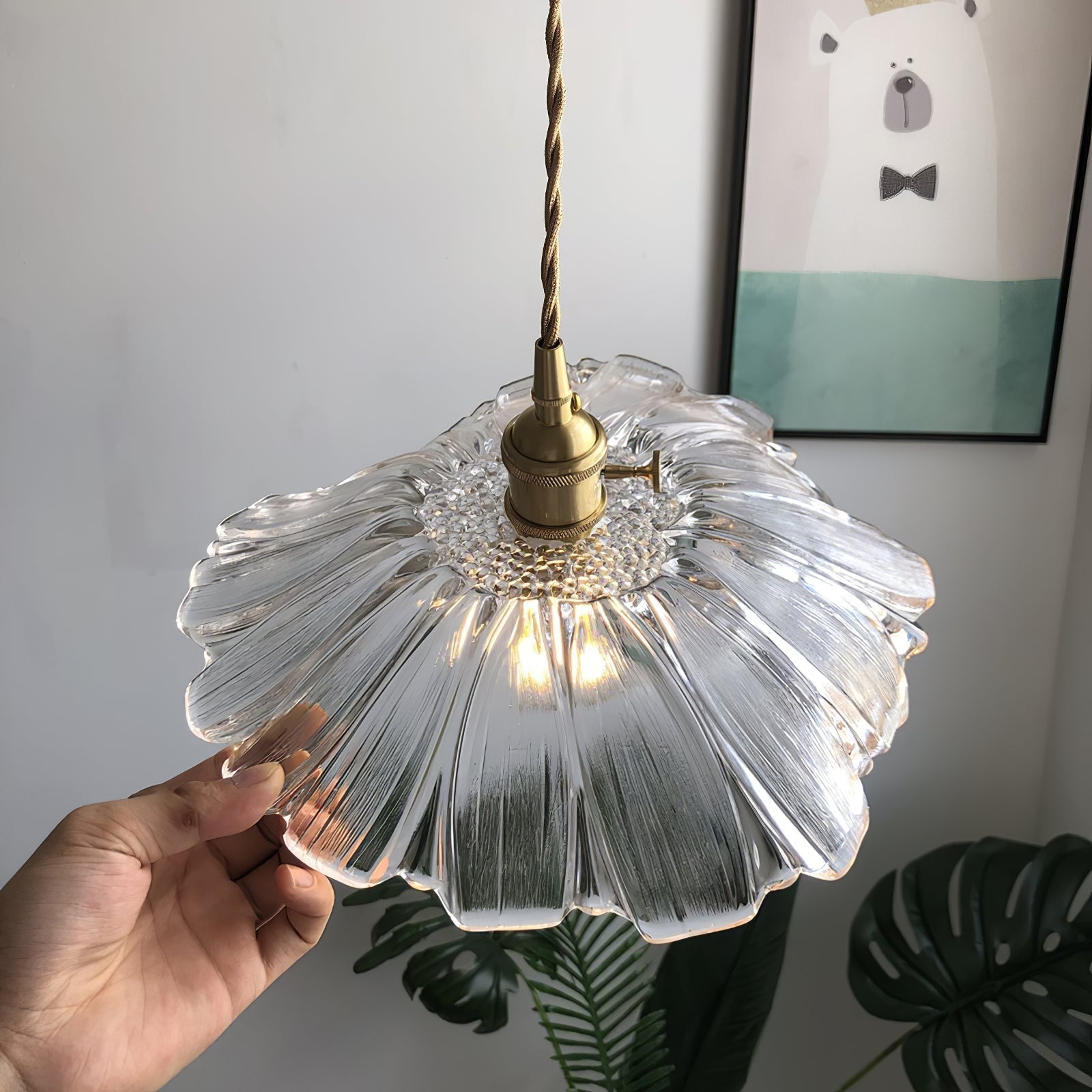 Aurvarira Glas Modern Minimalistisch Art Pendelleuchte-Letslighting