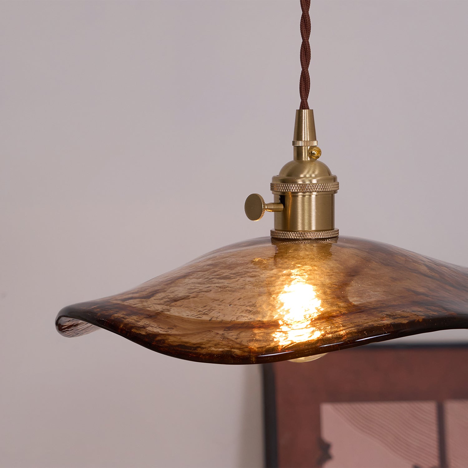 Flower Petal Glass Pendant Light - Blowlighting