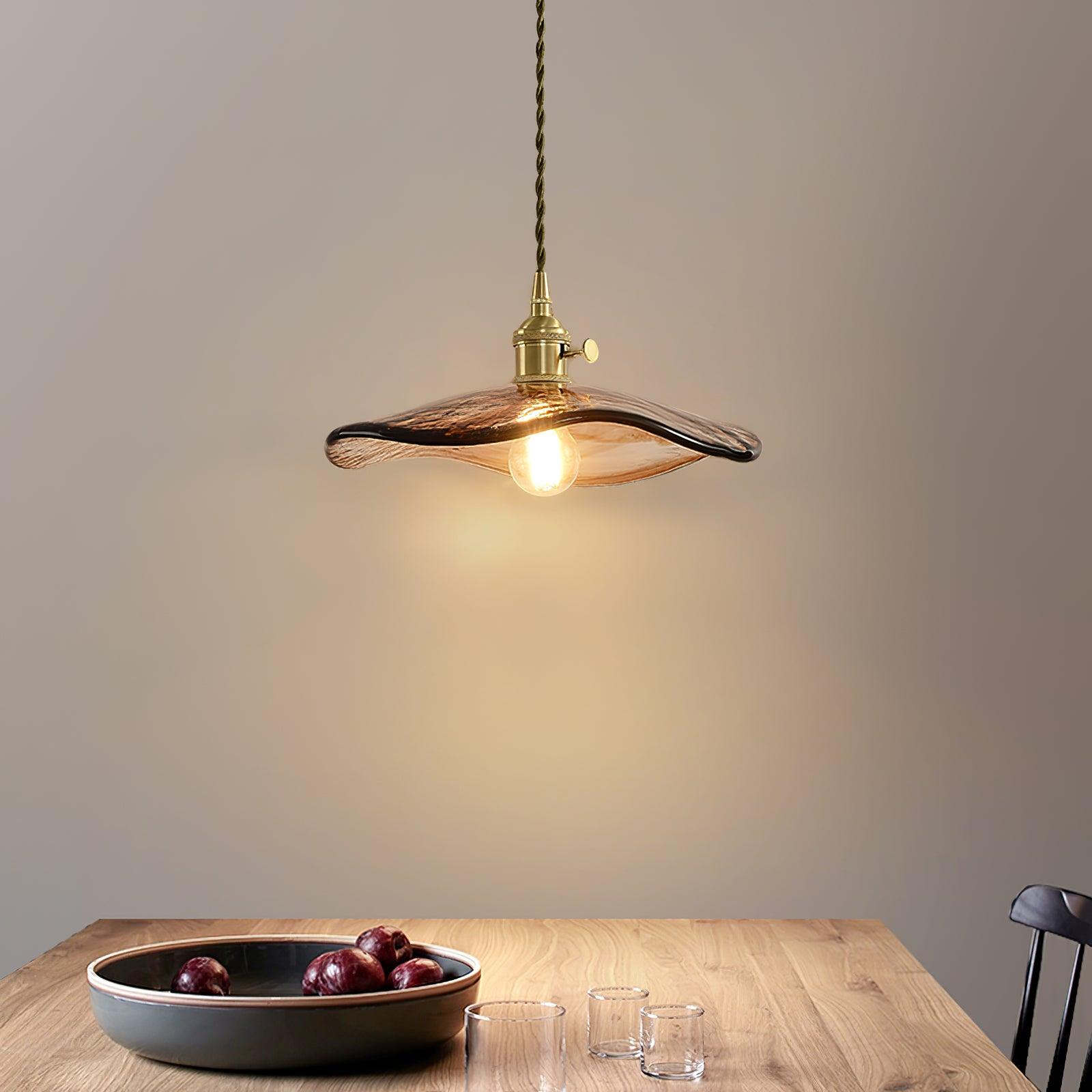 Flower Petal Glass Pendant Light - Blowlighting