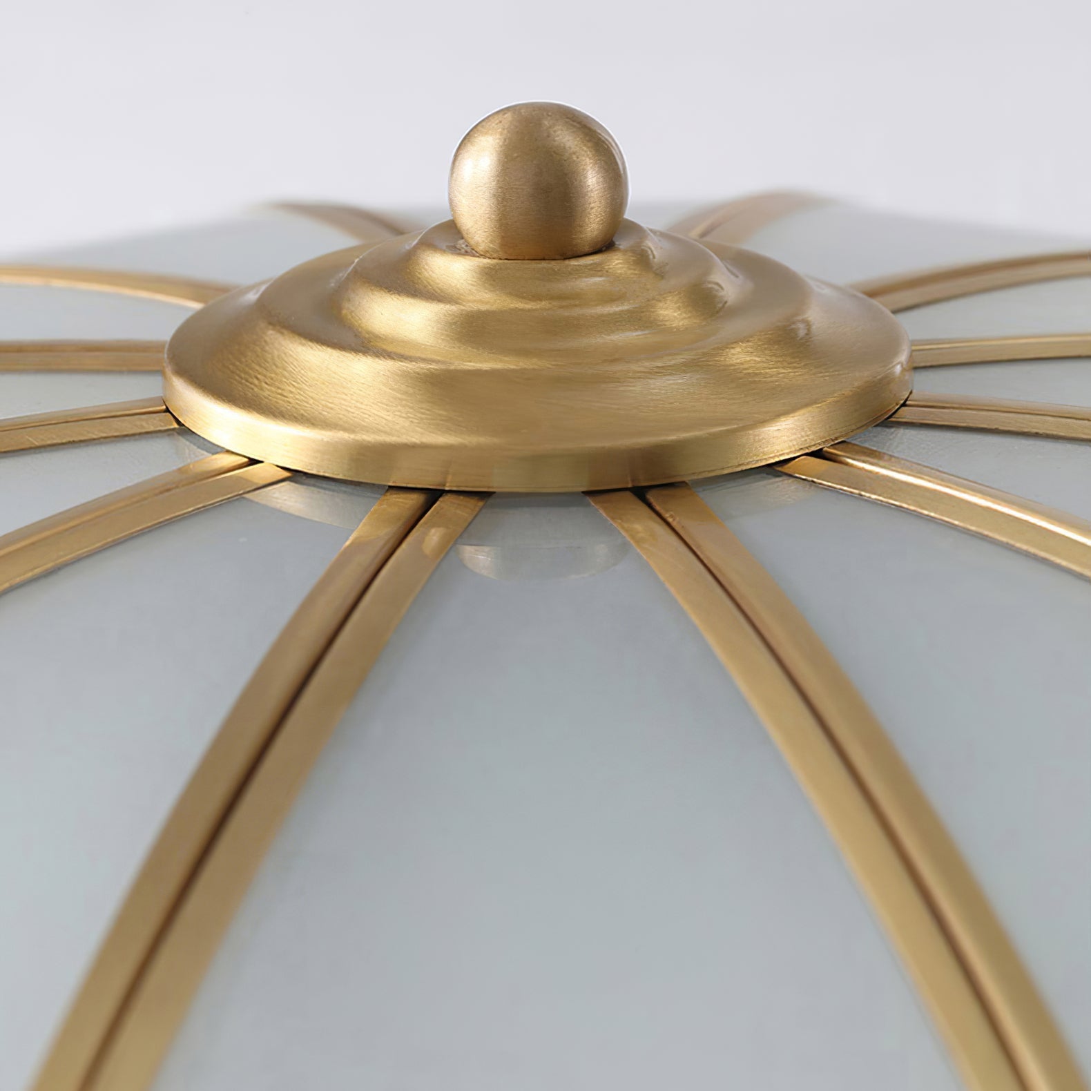 Viraean Deckenleuchte aus Messing und Glas in Blumenform-Letslighting