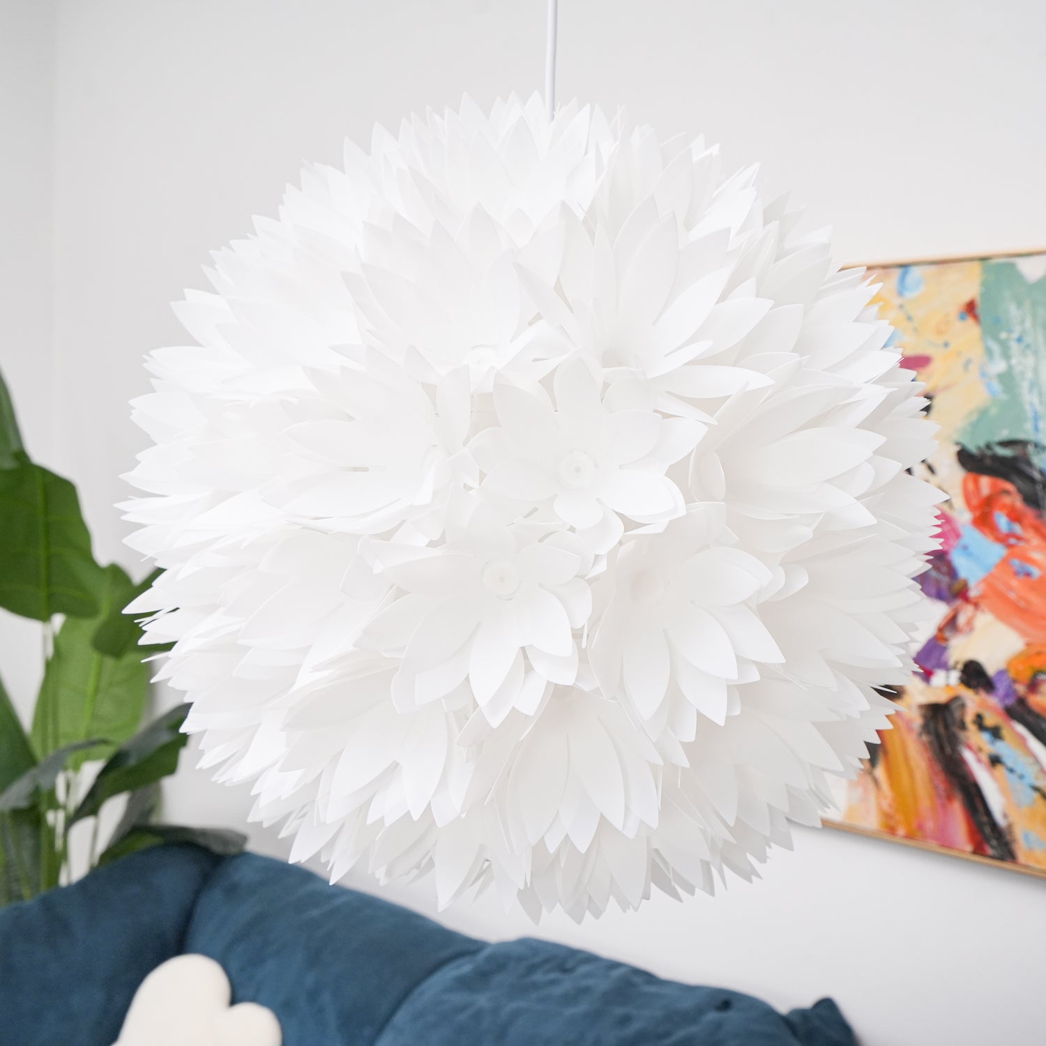 Celaeisra Nordisch Kunst Blumen Kugel Pendelleuchte Leuchte-Letslighting