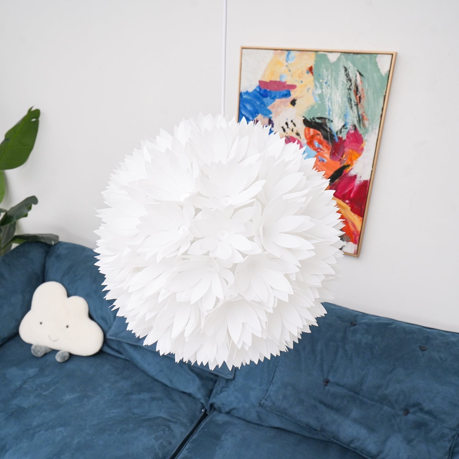 Celaeisra Nordisch Kunst Blumen Kugel Pendelleuchte Leuchte-Letslighting