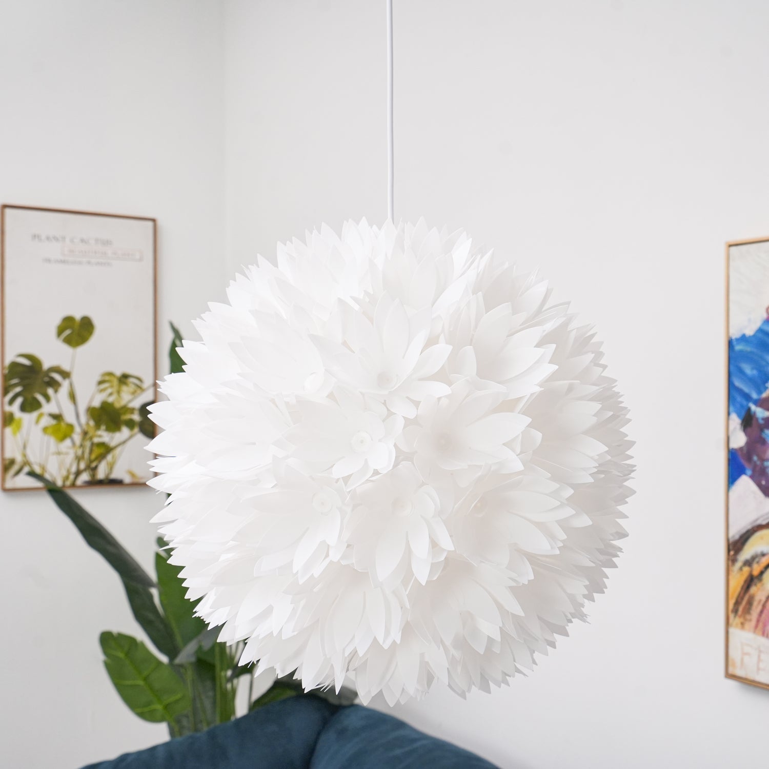 Celaeisra Nordisch Kunst Blumen Kugel Pendelleuchte Leuchte-Letslighting