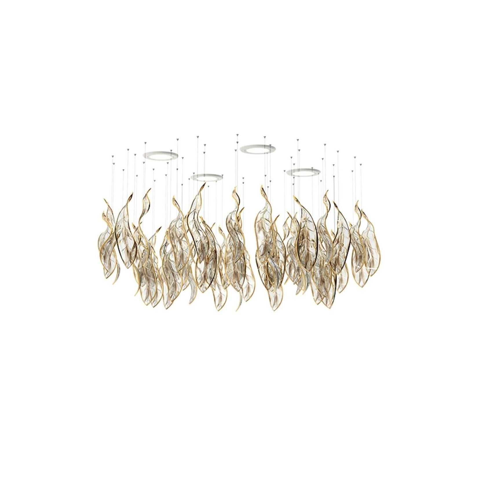 Lustra Kronleuchter Kaskadierend Blatt Luxus-Letslighting