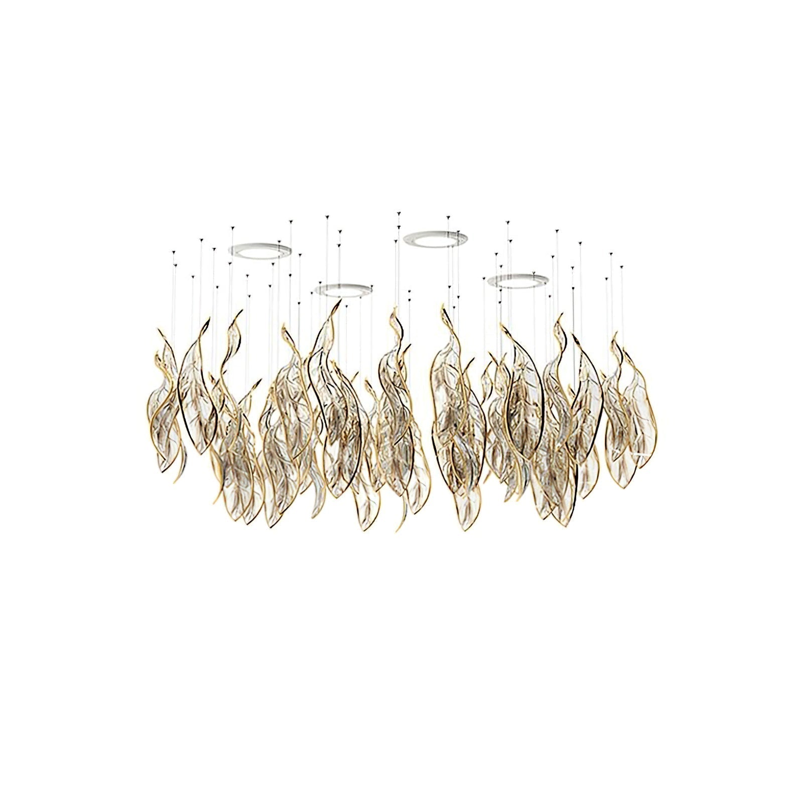 Lustra Kronleuchter Kaskadierend Blatt Luxus-Letslighting