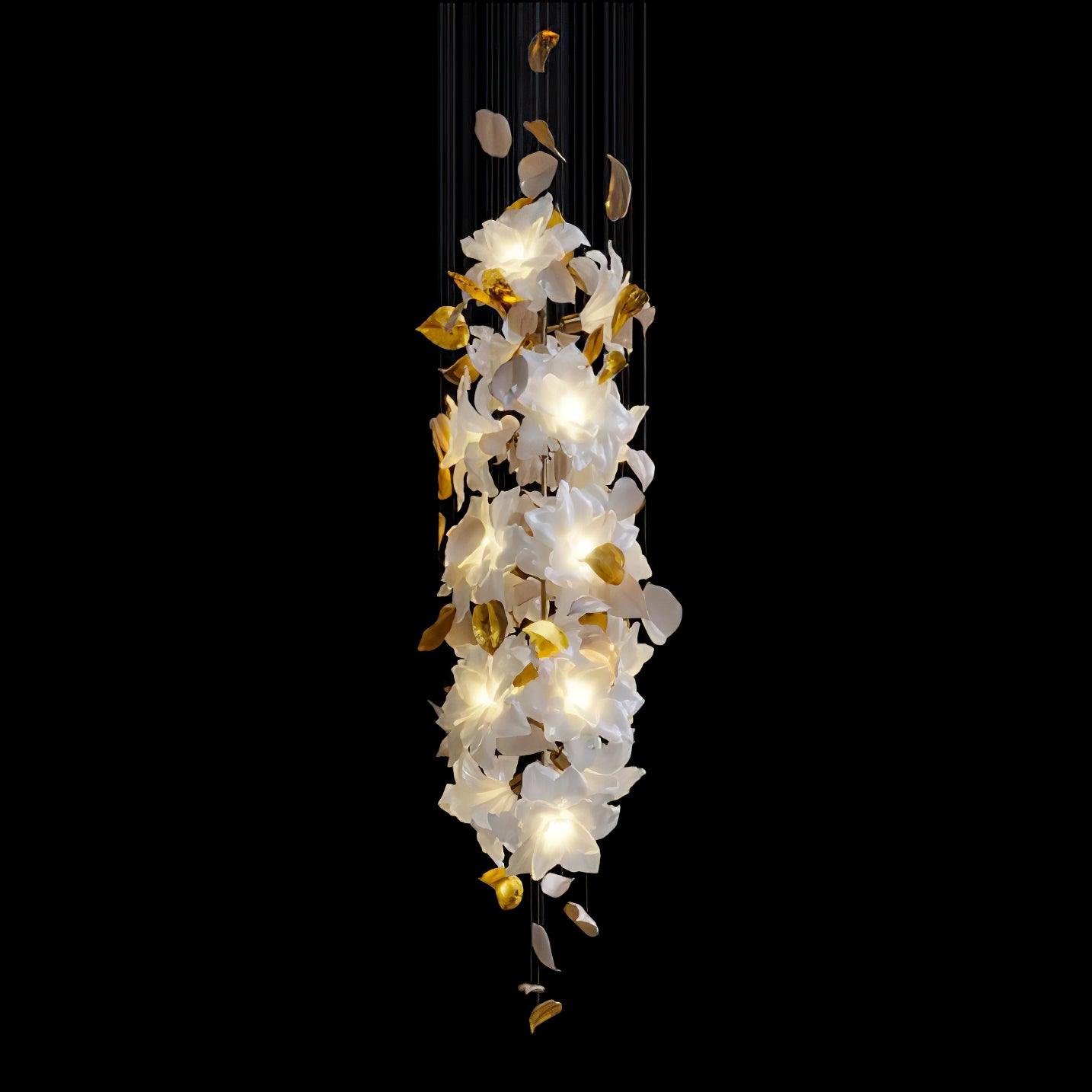 Araeos Fliegend Blüten Flatternd Messing Kronleuchter-Letslighting