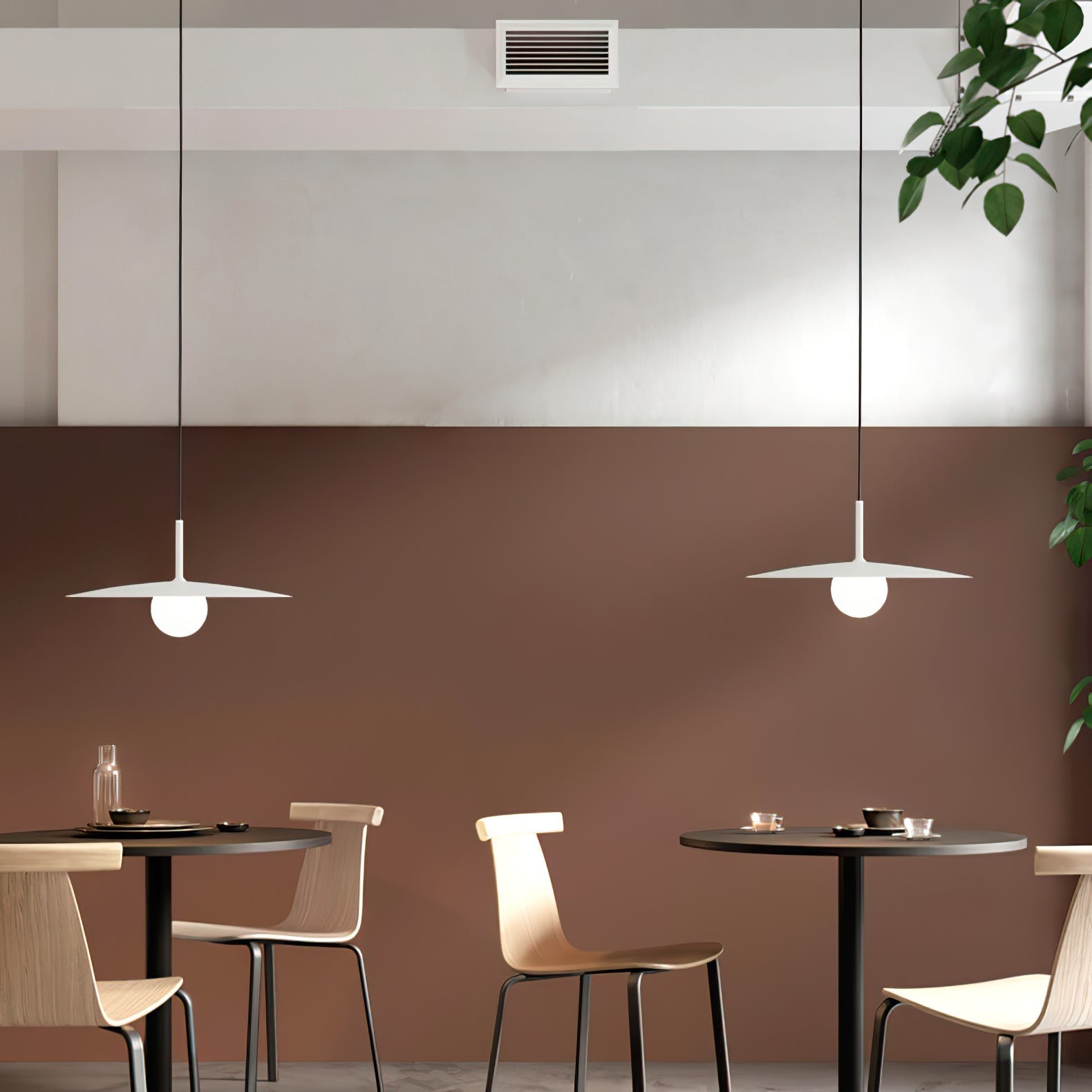 Lustra Pendelleuchte Platte Schirm für Wohnzimmer-Letslighting