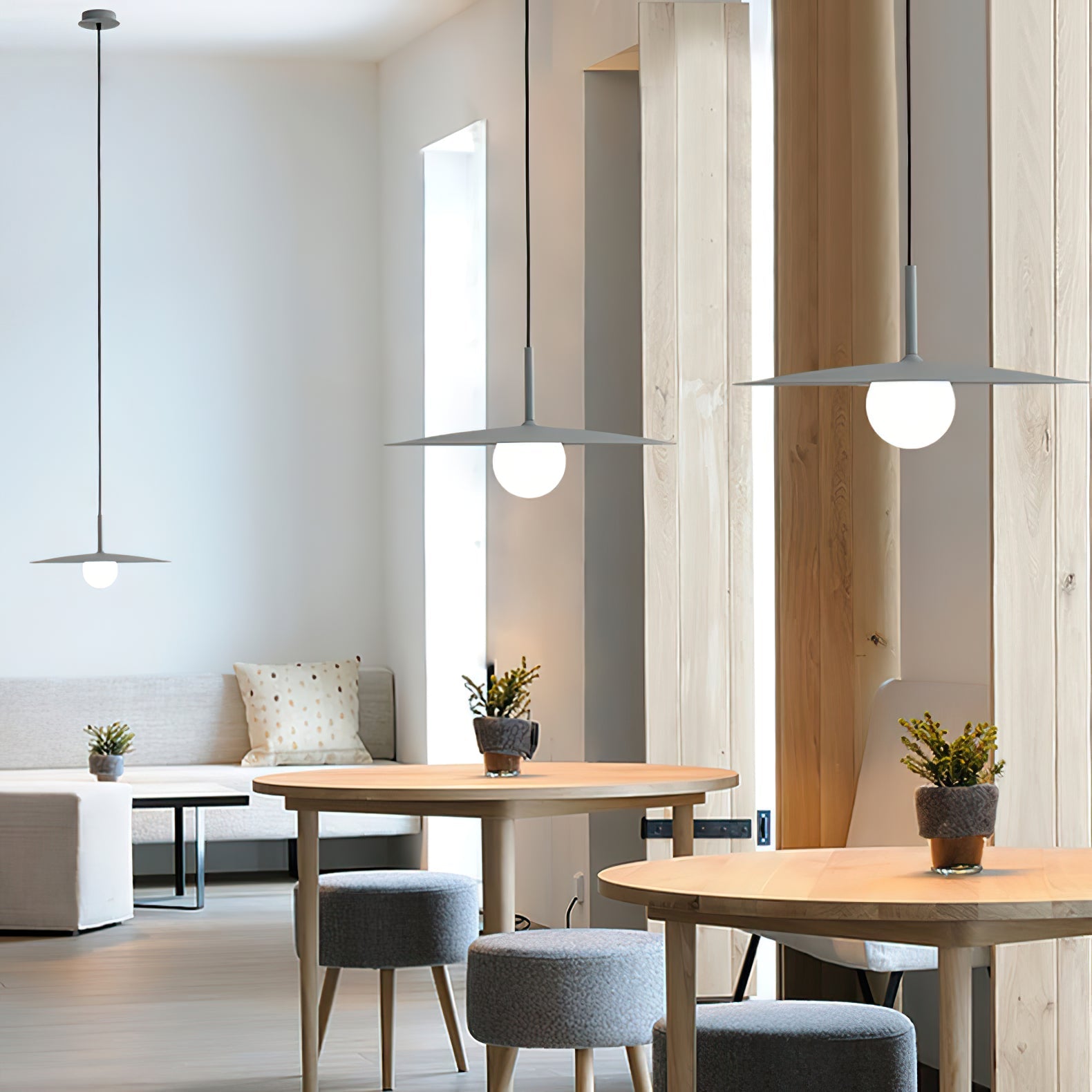 Lustra Pendelleuchte Platte Schirm für Wohnzimmer-Letslighting