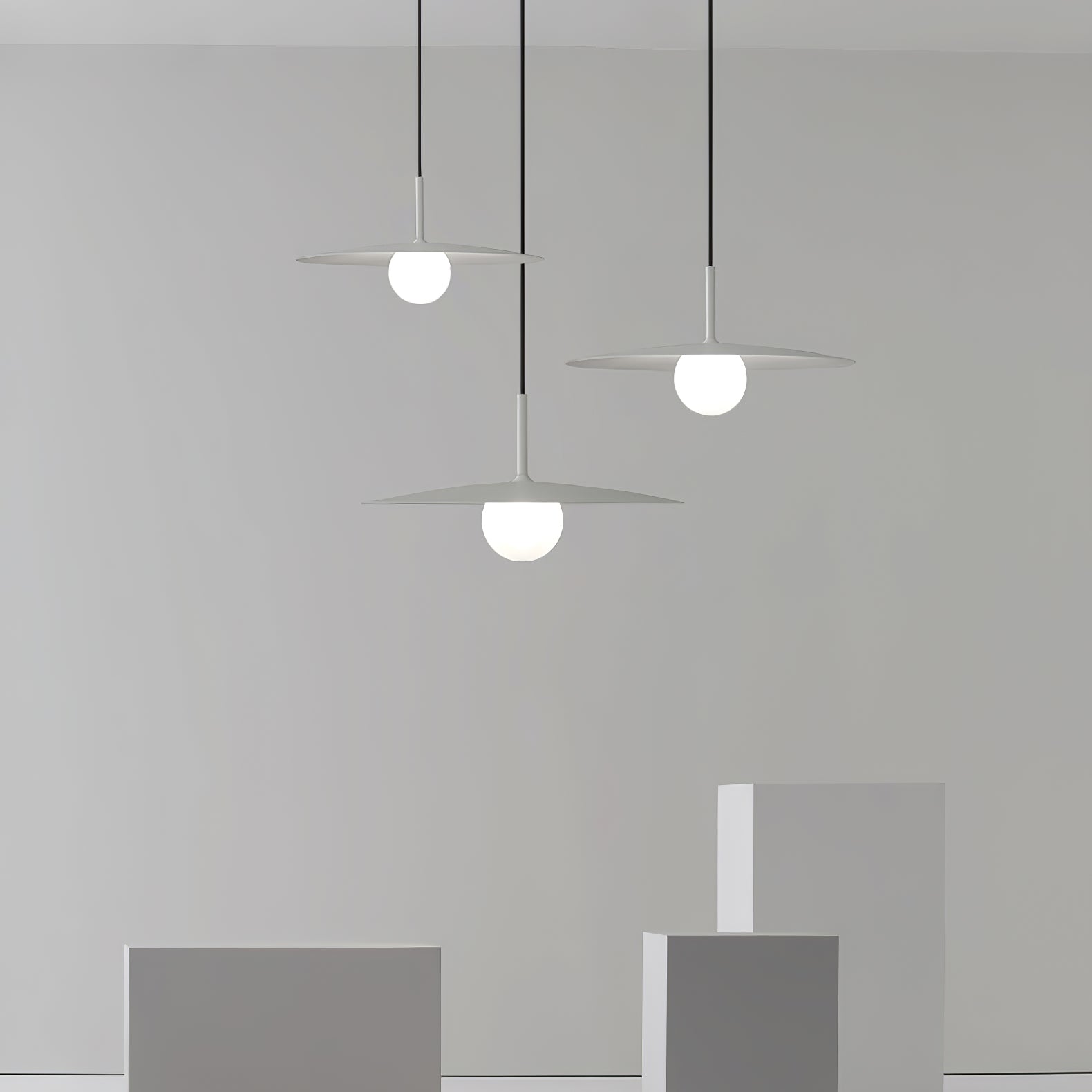 Lustra Pendelleuchte Platte Schirm für Wohnzimmer-Letslighting