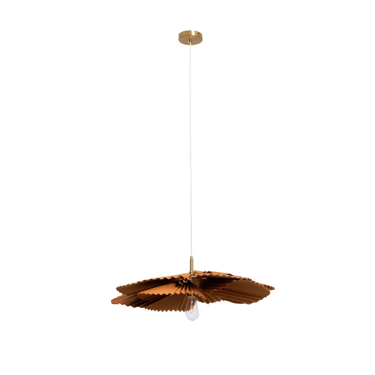 Folded Leaf Lotus Pendant Lamp - Blowlighting
