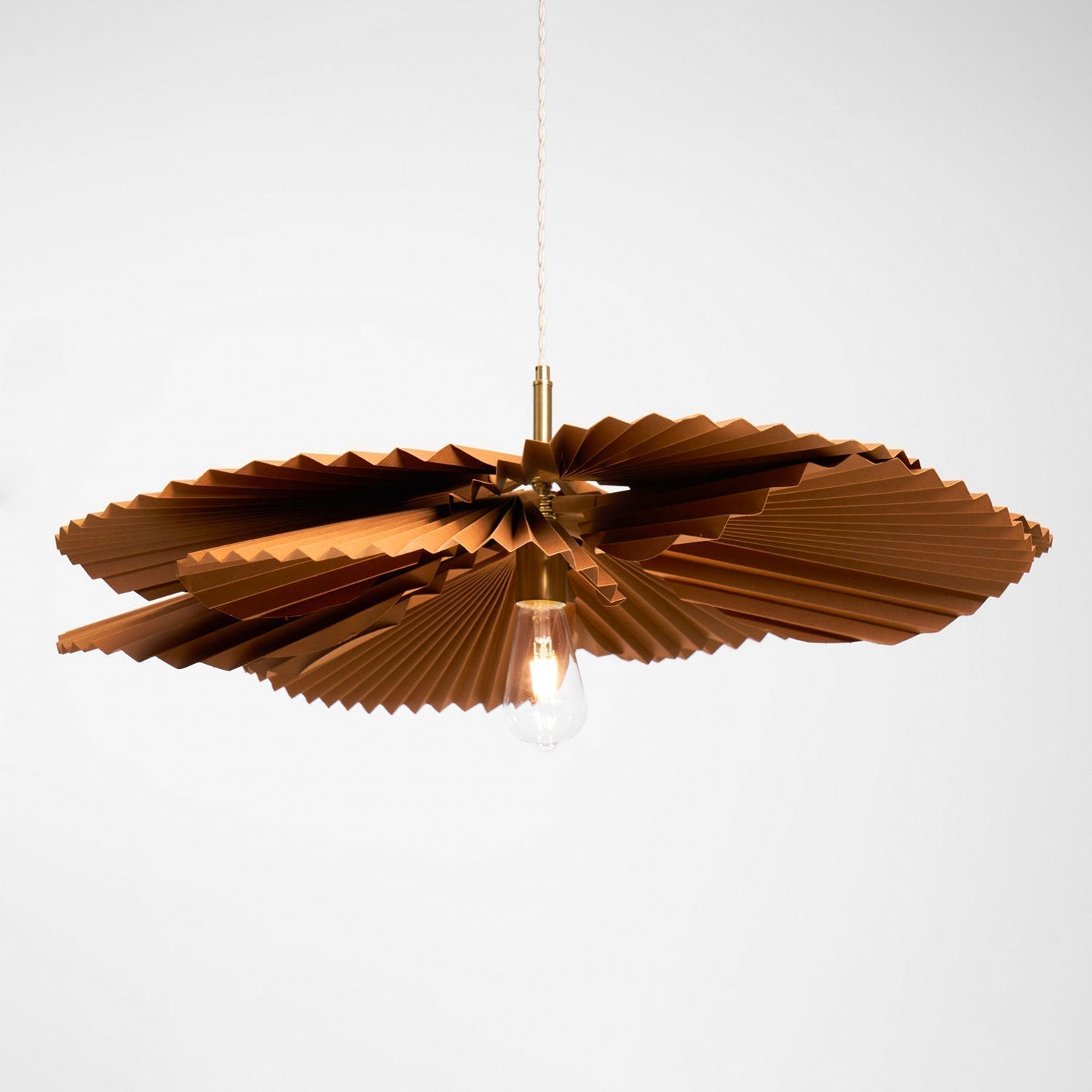 Folded Leaf Lotus Pendant Lamp - Blowlighting