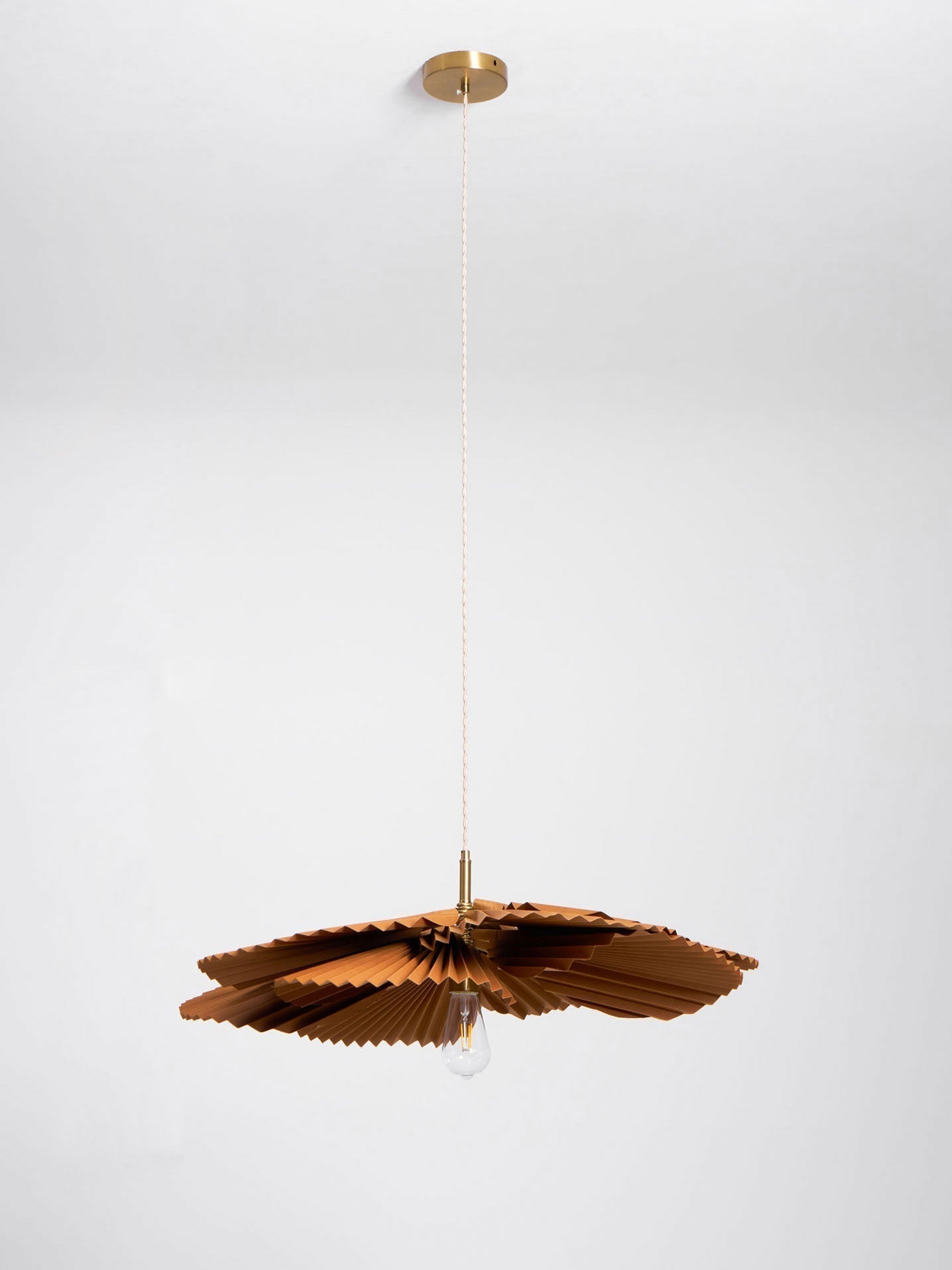 Folded Leaf Lotus Pendant Lamp - Blowlighting