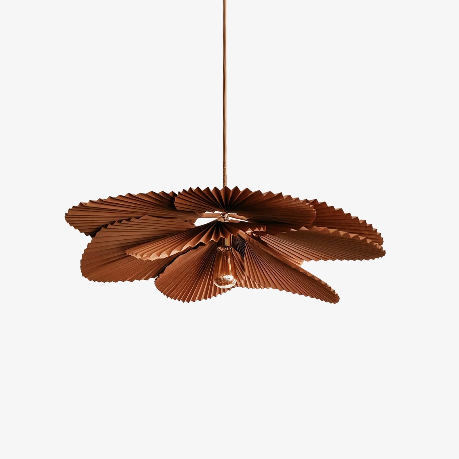 Folded Leaf Lotus Pendant Lamp - Blowlighting