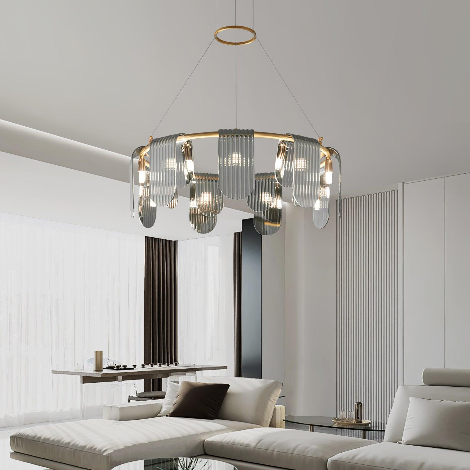 Leo Moderner Glas-Kronleuchter-Letslighting