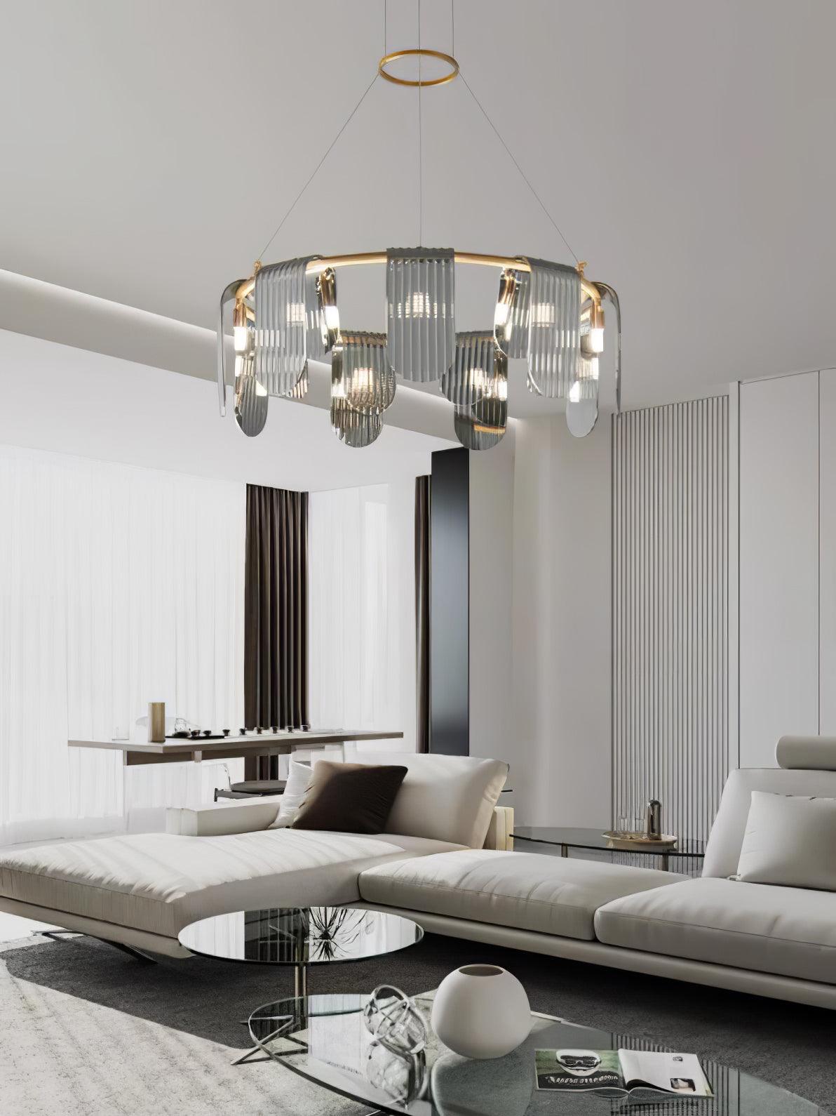 Leo Moderner Glas-Kronleuchter-Letslighting