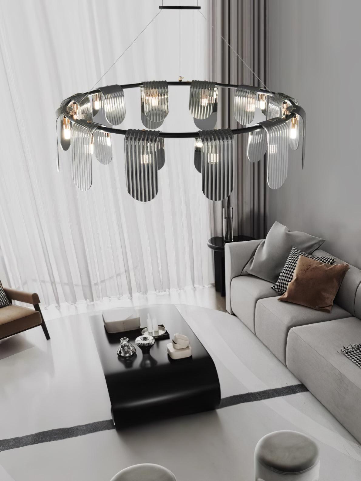 Leo Moderner Glas-Kronleuchter-Letslighting