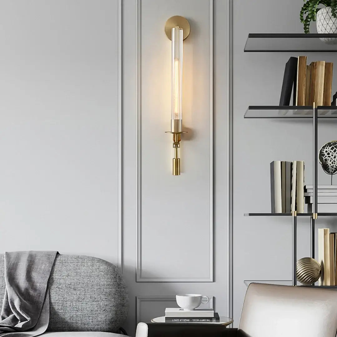 Lucian Wandleuchte für den Innenbereich aus Glas im Landhausstil