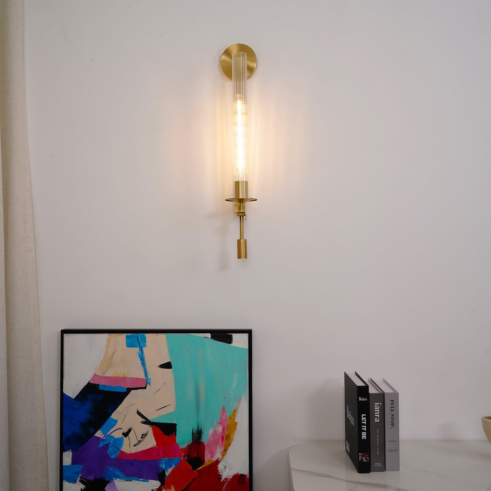 Lucian Wandleuchte für den Innenbereich aus Glas im Landhausstil