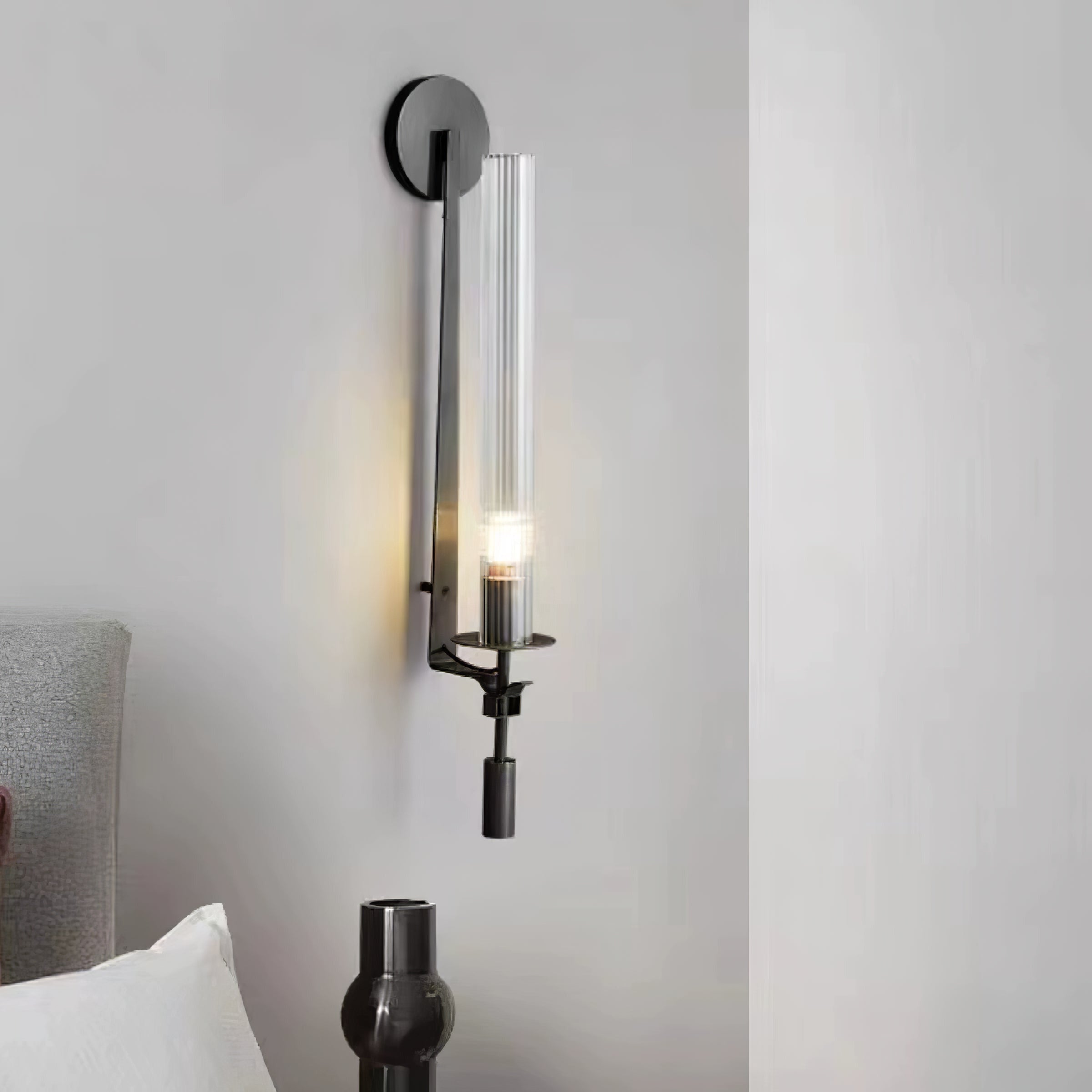 Lucian Wandleuchte für den Innenbereich aus Glas im Landhausstil