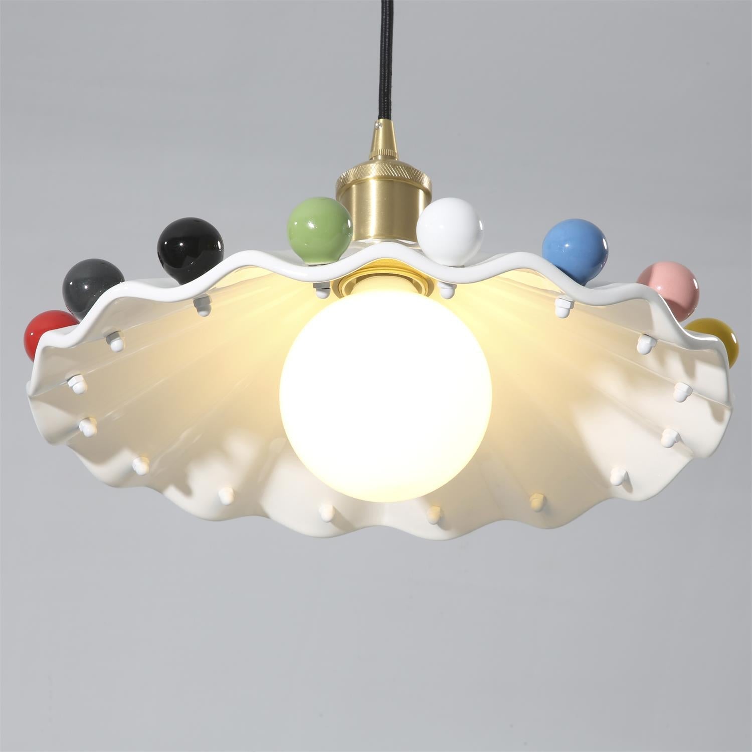 Pixen Pendelleuchte Gewellte Keramik Verspielte Bunte-Letslighting