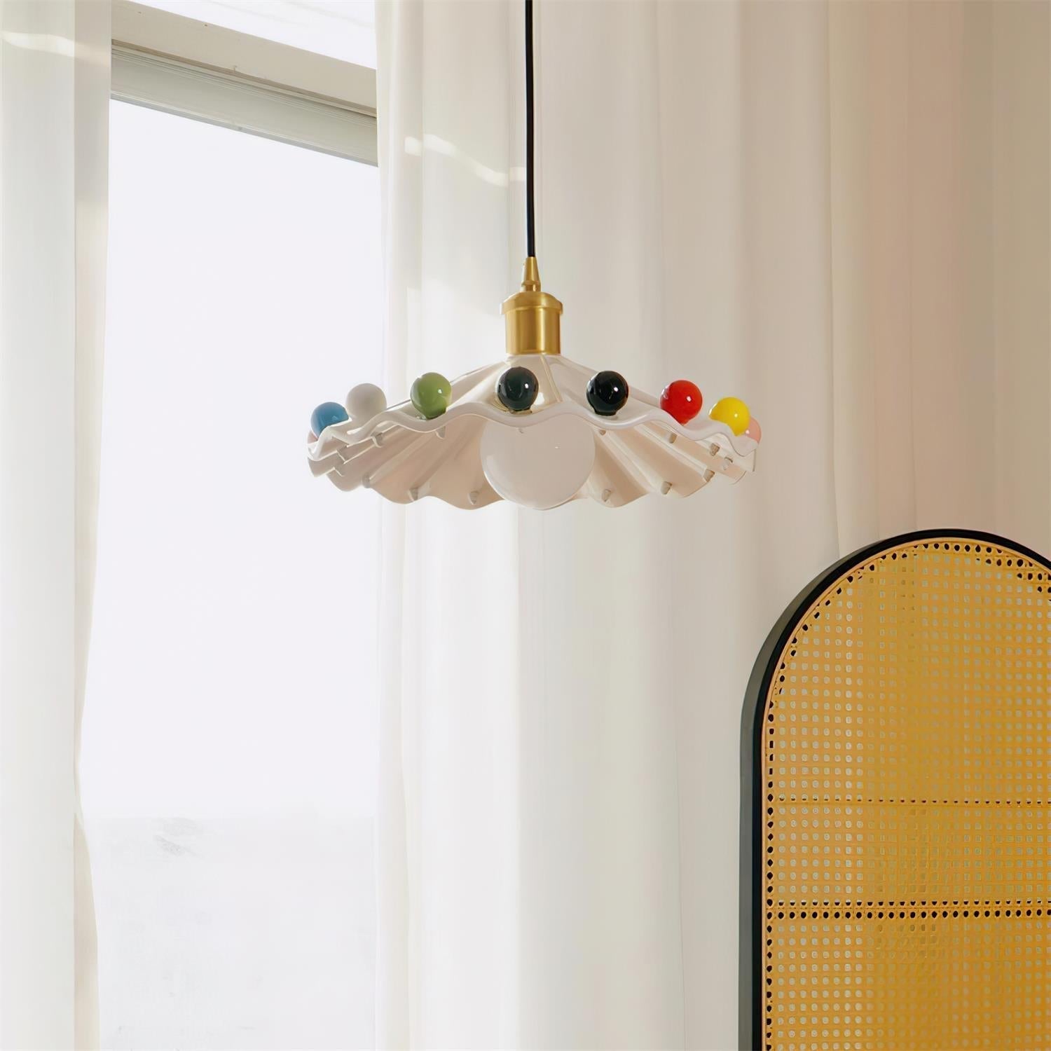 Pixen Pendelleuchte Gewellte Keramik Verspielte Bunte-Letslighting