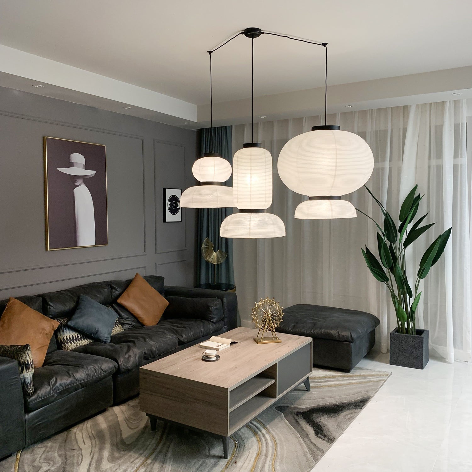 Rice Paper Lantern Pendant Lamp - Blowlighting