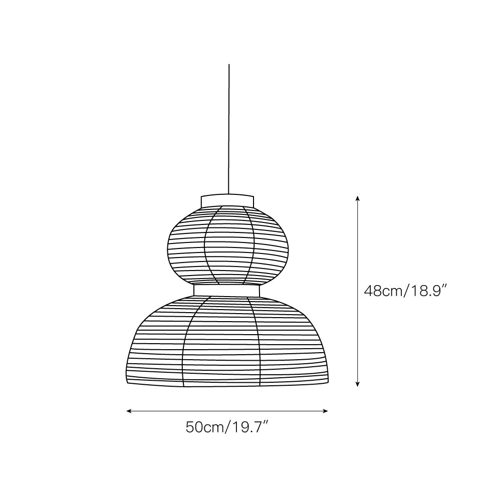 Cutheion Individual Creativity Rice Paper Pendant Lamp - Letslighting