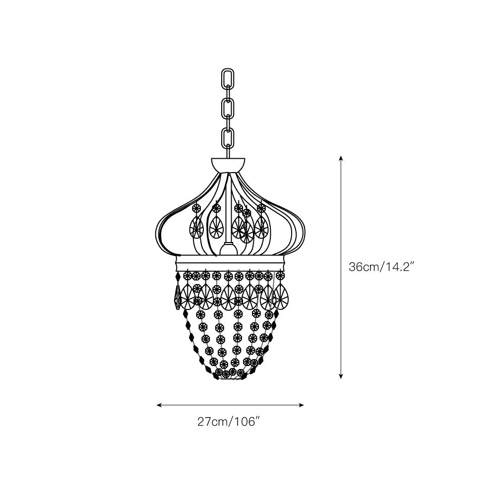 Abella Tear Drop Crystal Chandelier - Letslighting