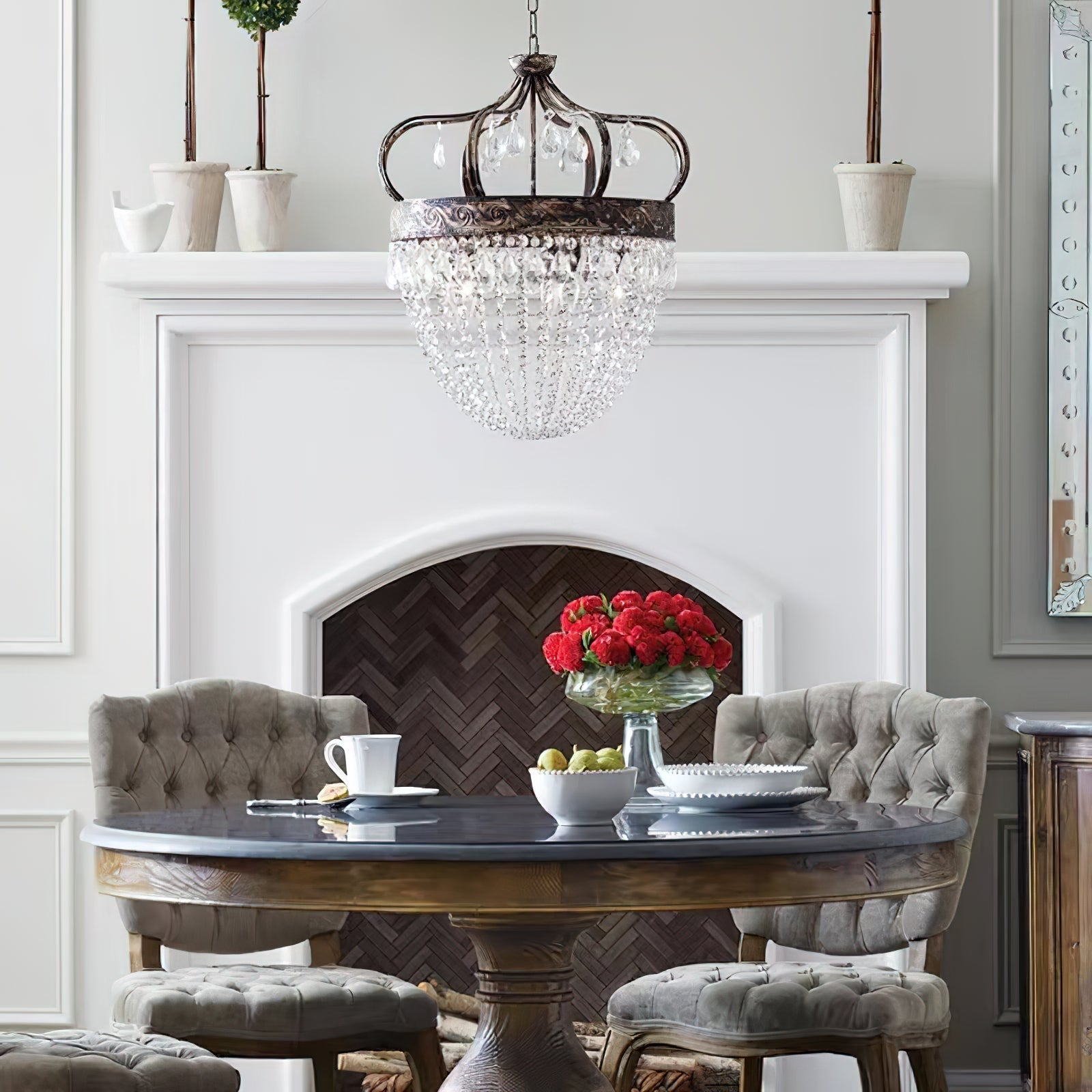 Abella Tear Drop Crystal Chandelier - Letslighting