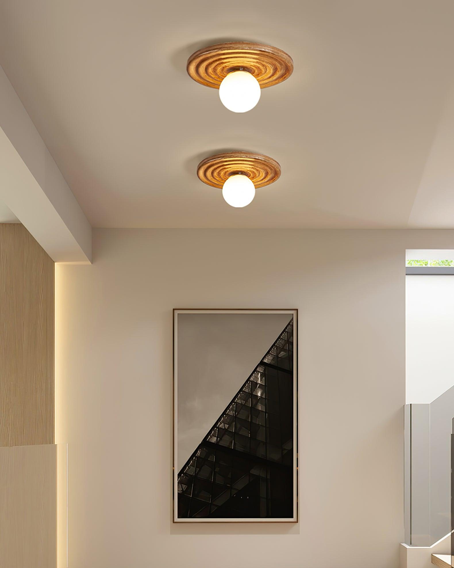 Deckenleuchte Metall Körper Harz Gekräuselt Baldachin Organisch Minimalistisch-Letslighting