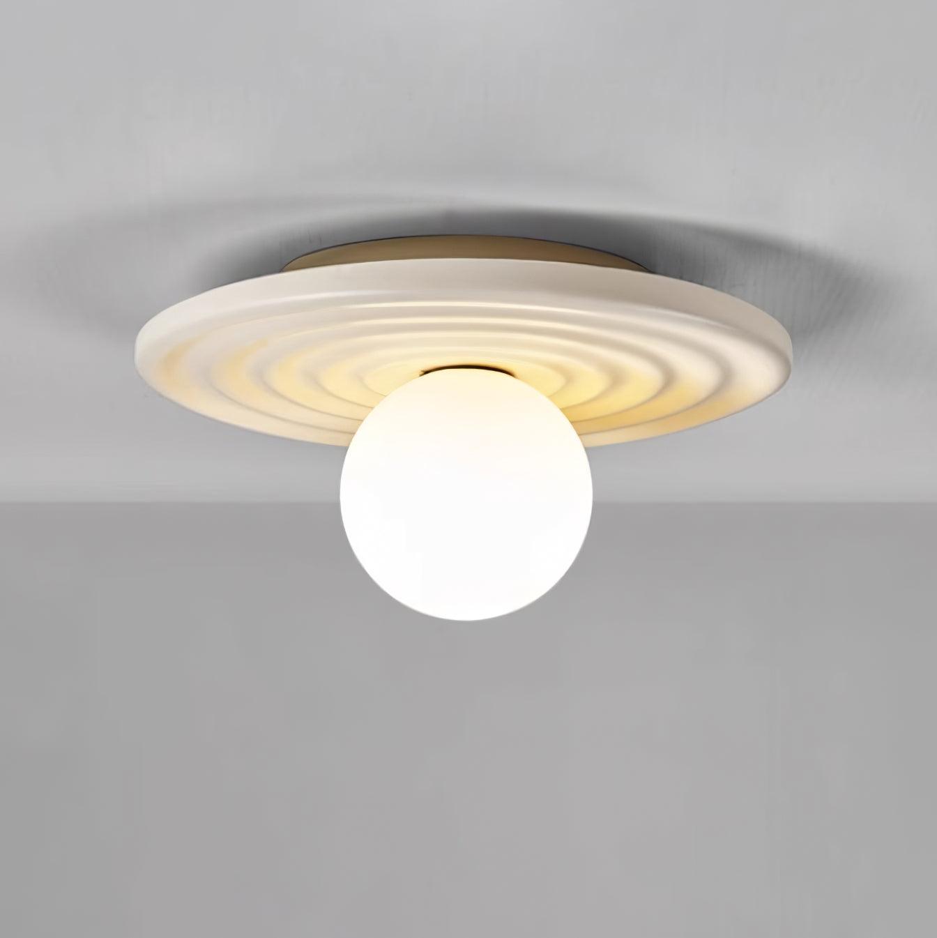 Deckenleuchte Metall Körper Harz Gekräuselt Baldachin Organisch Minimalistisch-Letslighting