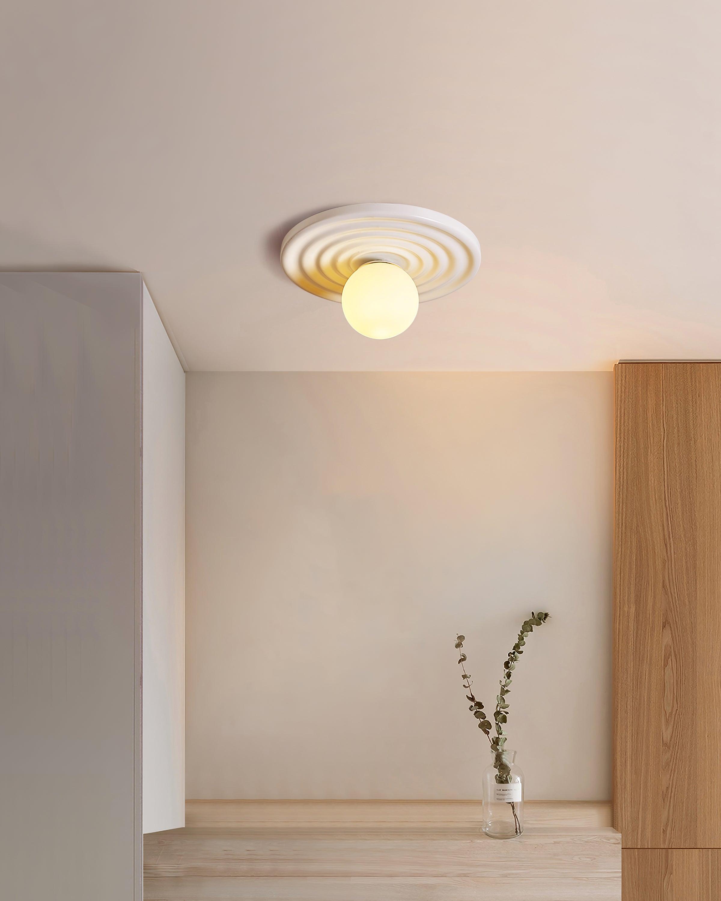 Deckenleuchte Metall Körper Harz Gekräuselt Baldachin Organisch Minimalistisch-Letslighting