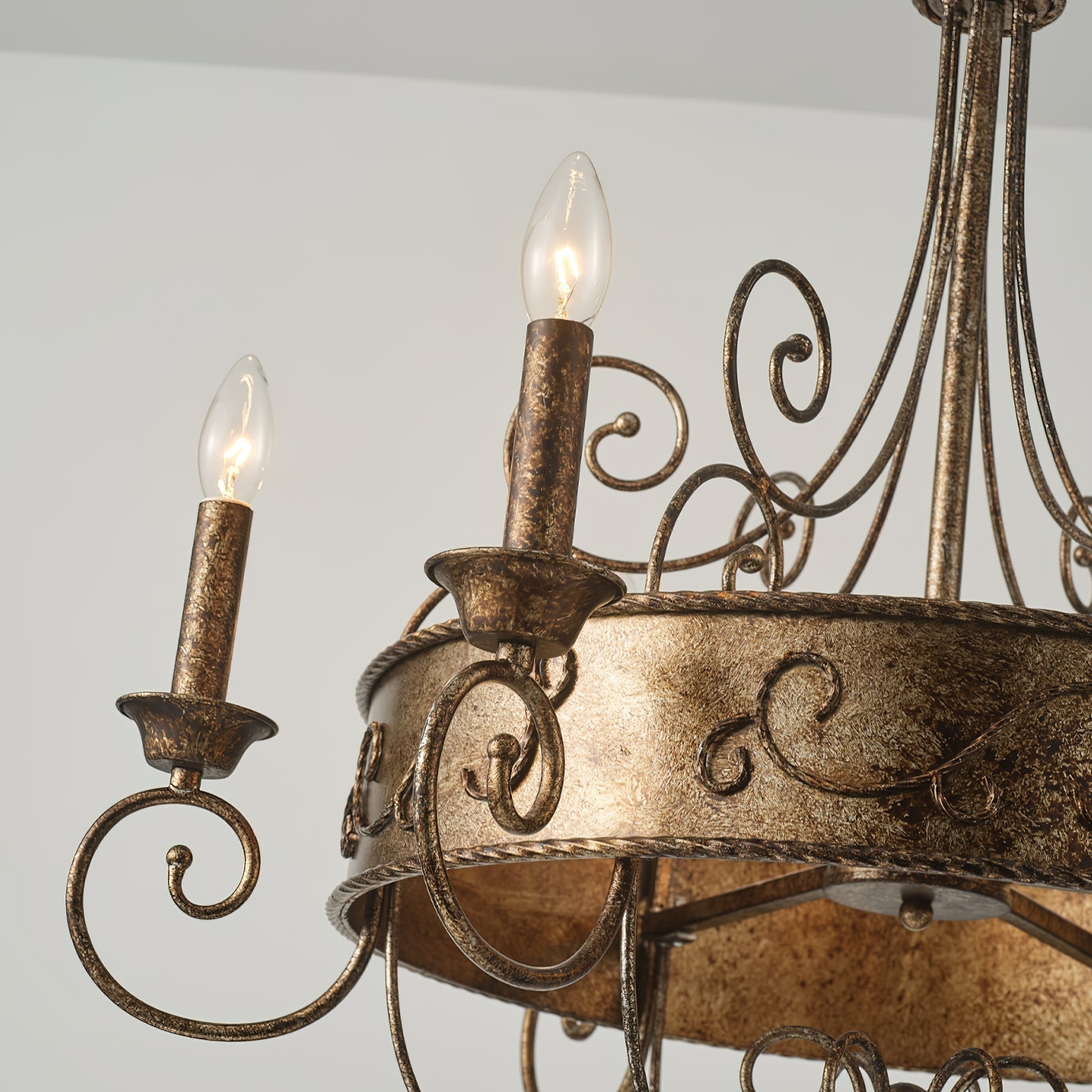 Itheira Industrieller Vintage Kerzenleuchter in Rostoptik-Letslighting