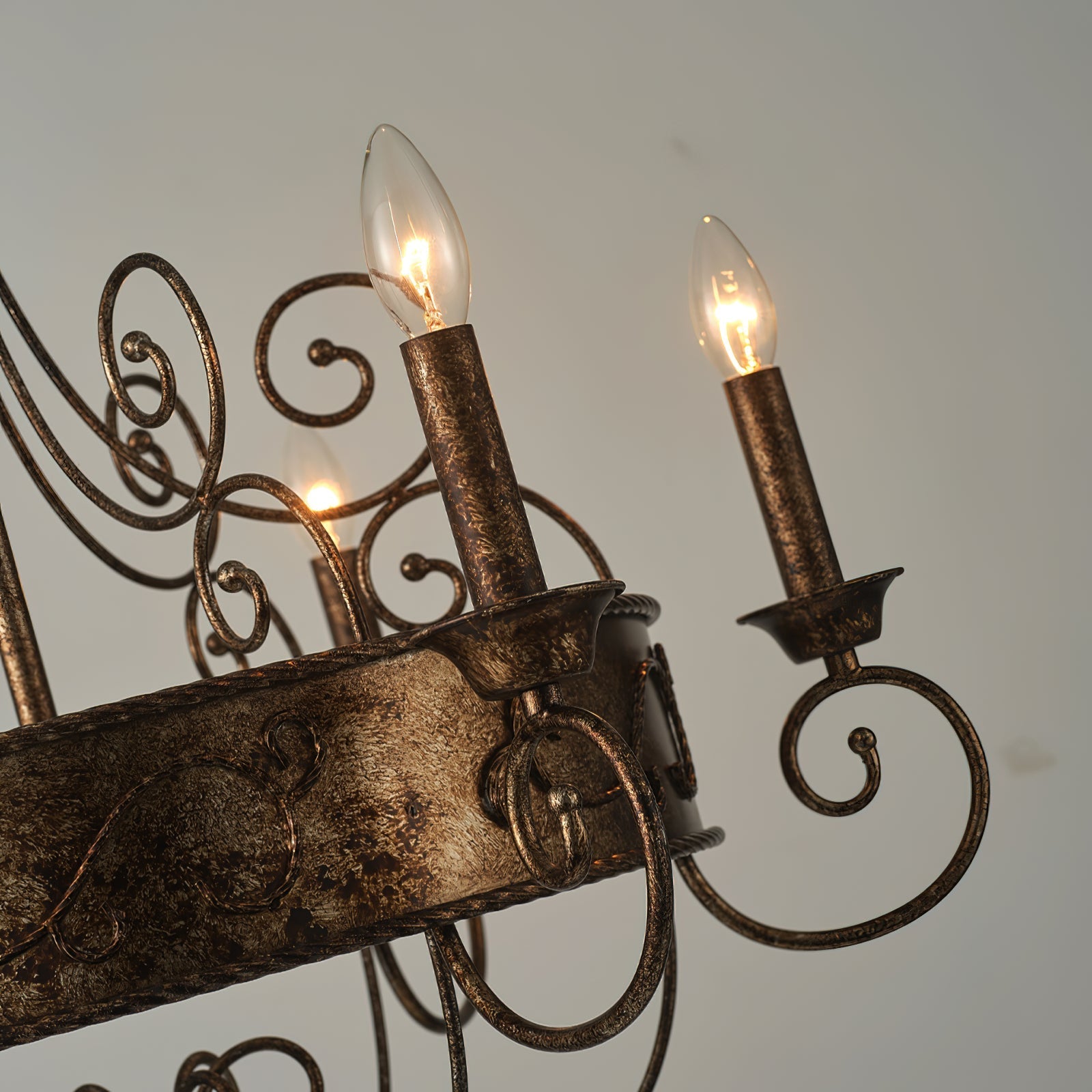 Itheira Industrieller Vintage Kerzenleuchter in Rostoptik-Letslighting