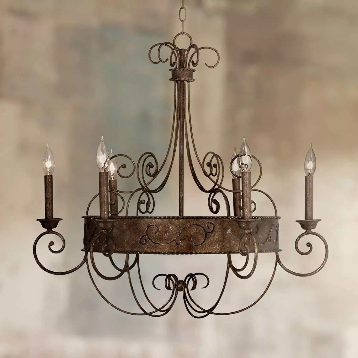 Itheira Industrieller Vintage Kerzenleuchter in Rostoptik-Letslighting